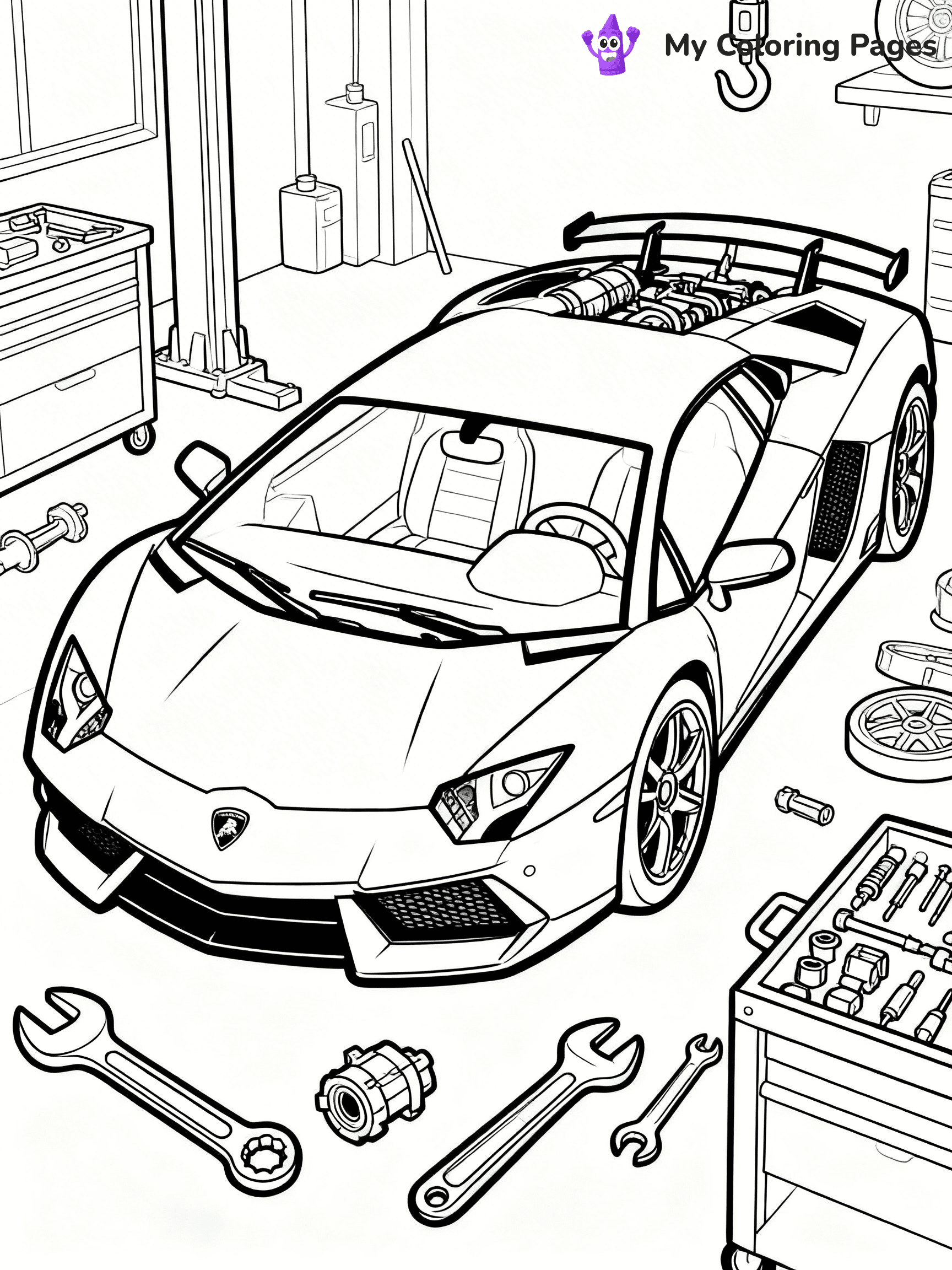 Cool Lamborghini Coloring Pages - 15