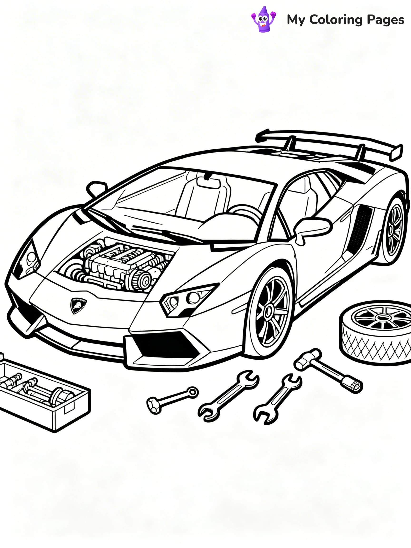 Cool Lamborghini Coloring Pages - 14