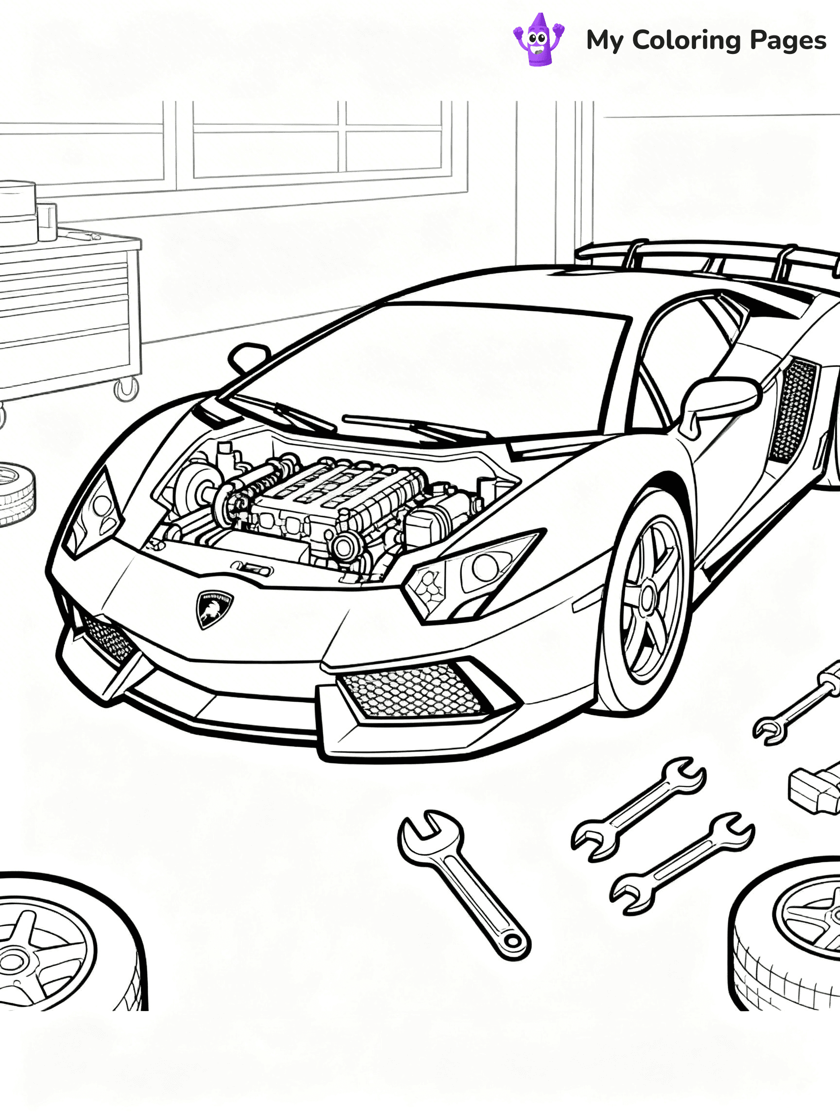 Cool Lamborghini Coloring Pages - 10