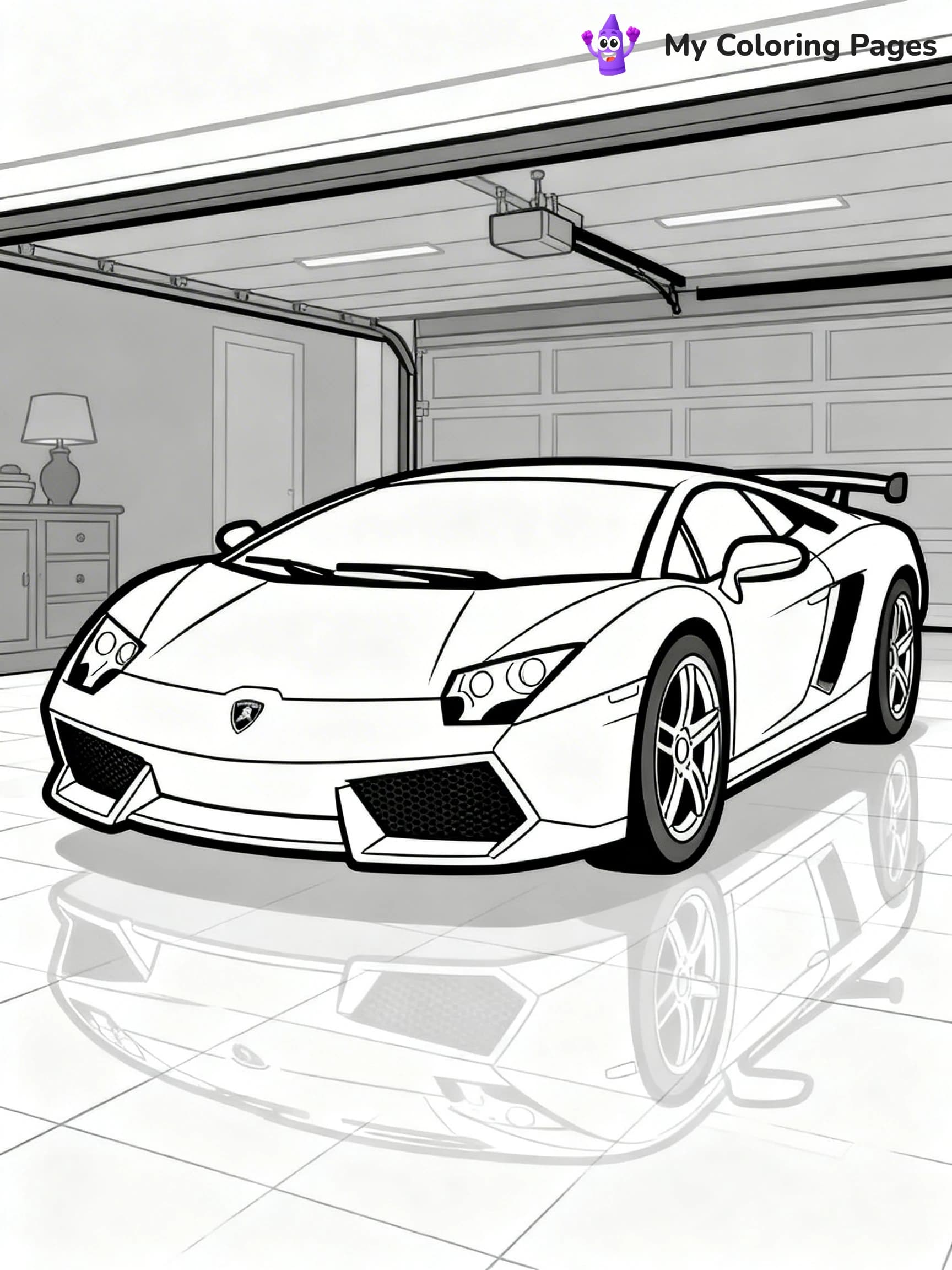 Cool Lamborghini Coloring Pages - 9