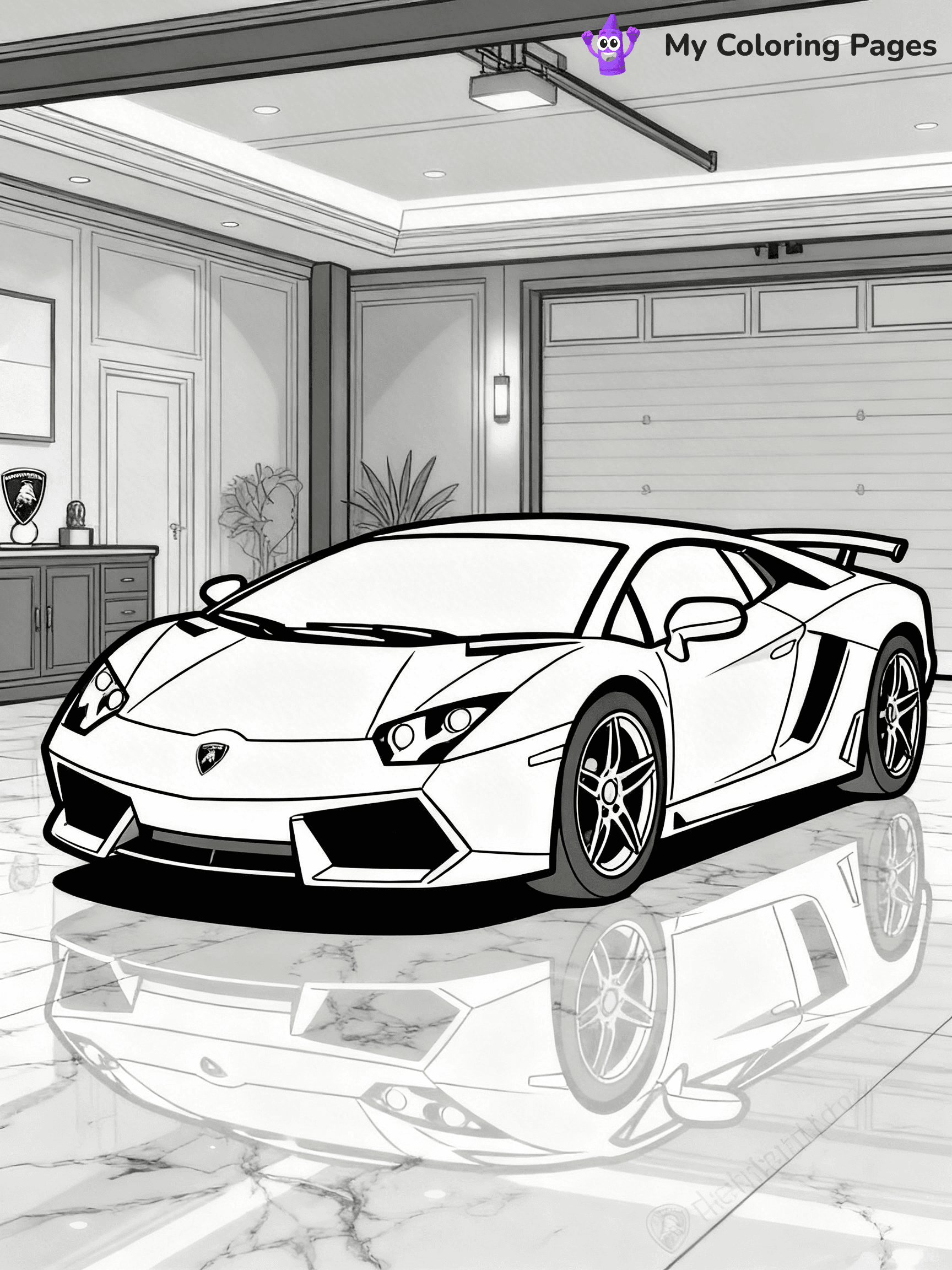 Cool Lamborghini Coloring Pages - 8