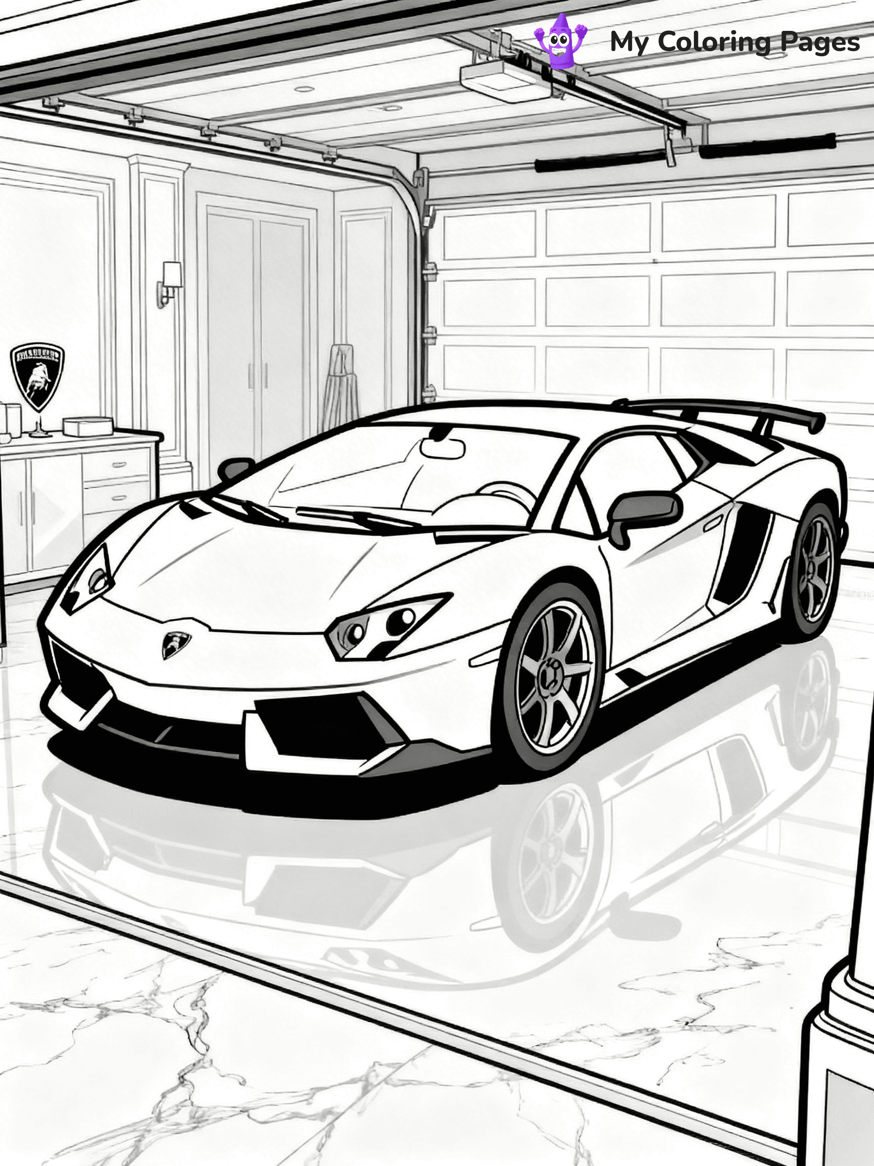 Cool Lamborghini Coloring Pages - 7