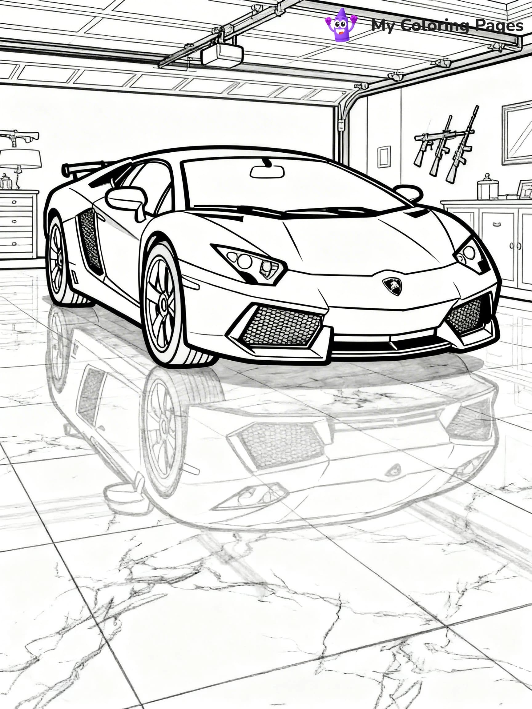 Cool Lamborghini Coloring Pages - 6