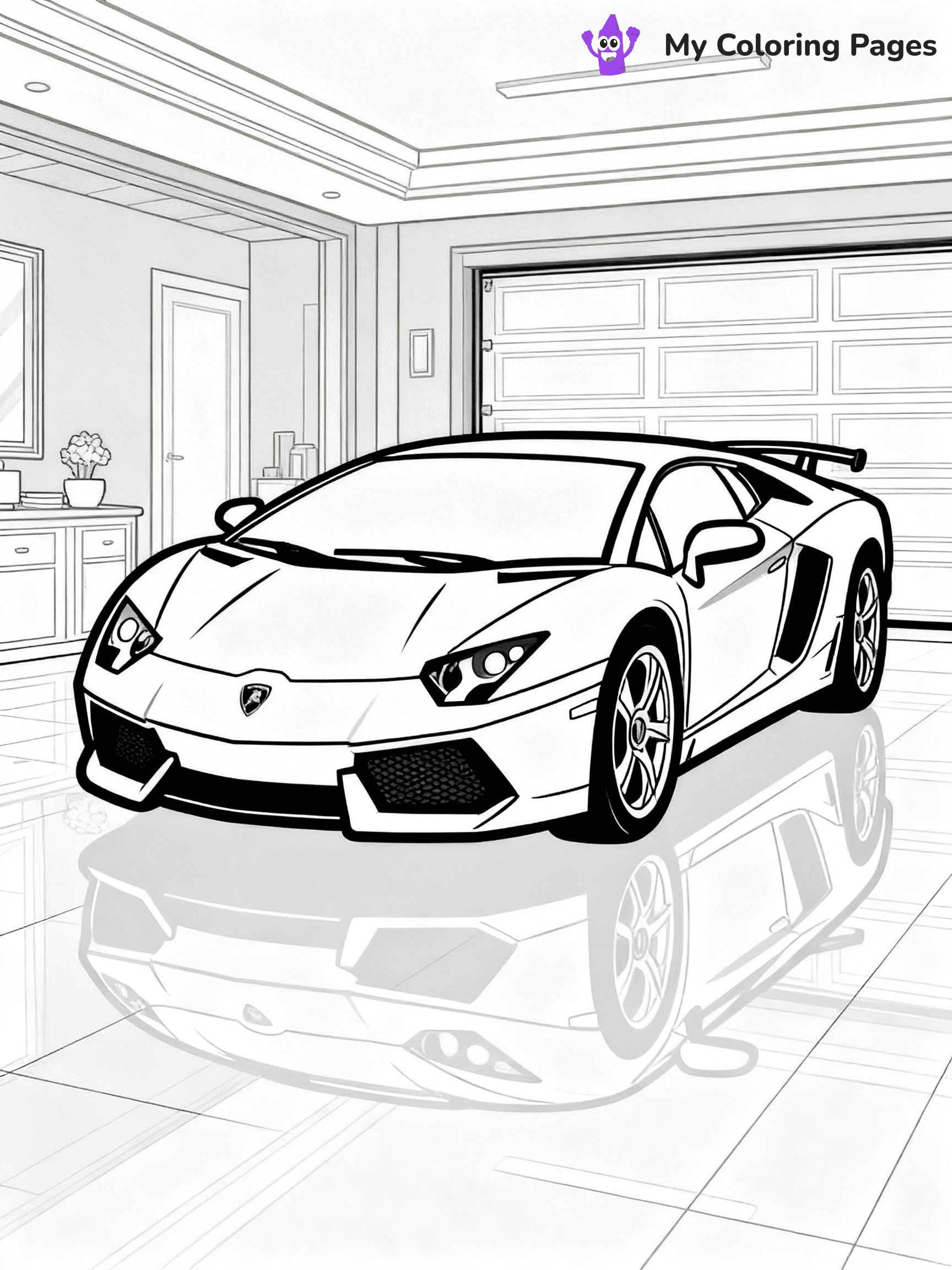 Cool Lamborghini Coloring Pages - 4