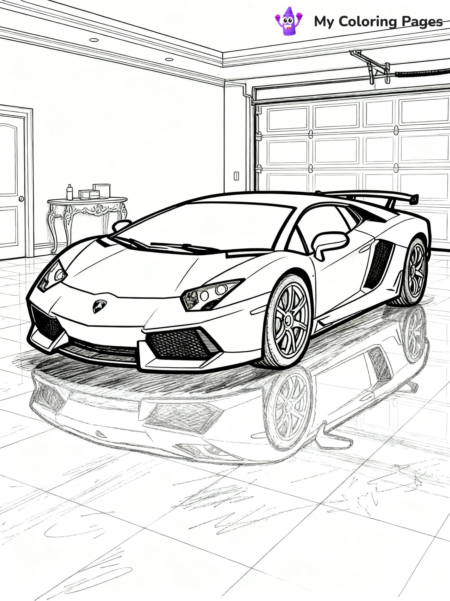 Cool Lamborghini Coloring Pages - 3