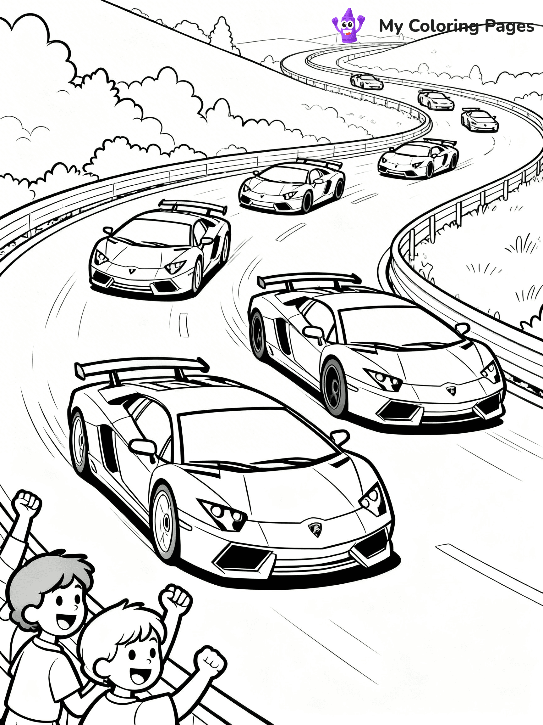 Cool Lamborghini Coloring Pages - 2
