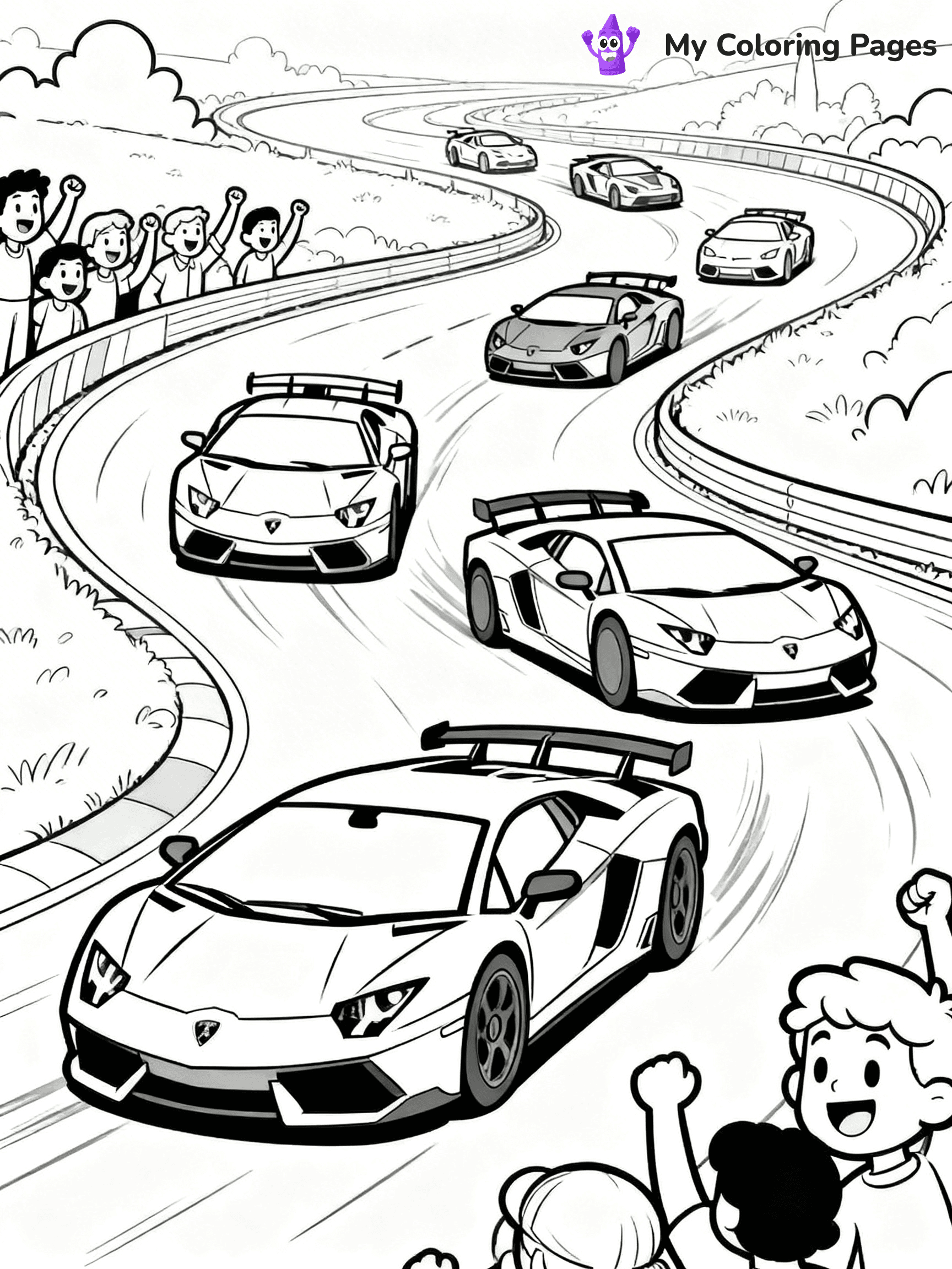 Cool Lamborghini Coloring Pages - 1
