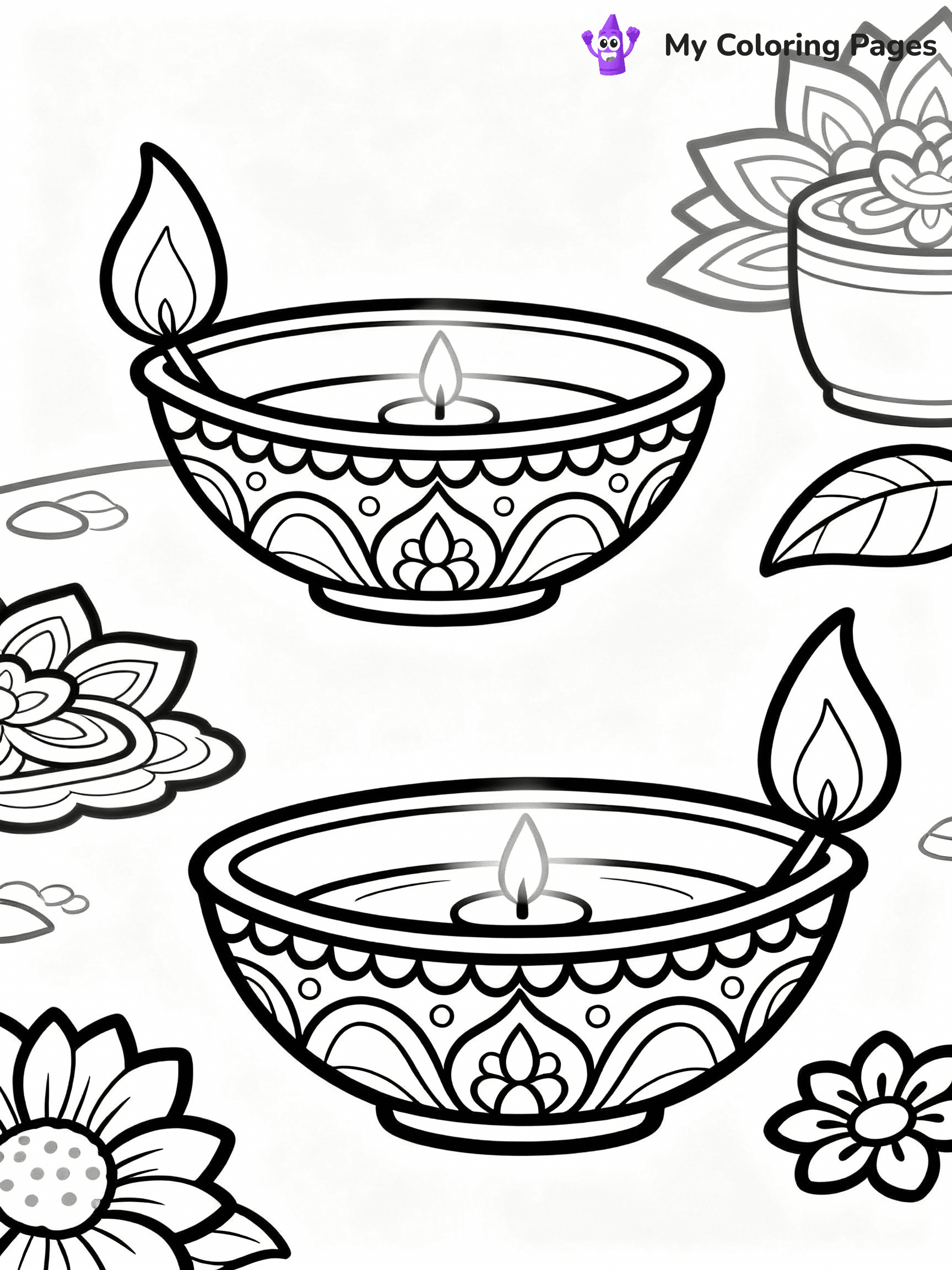Diwali Coloring Pages - 24