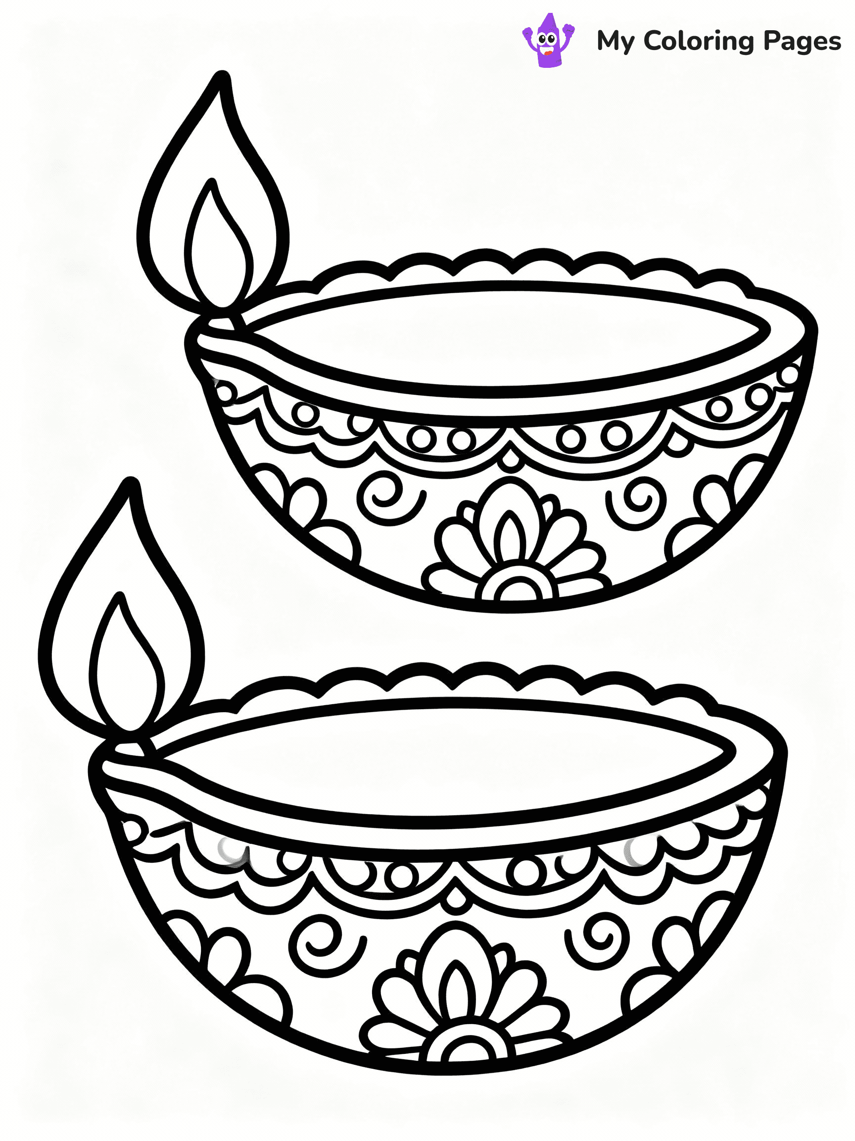 Diwali Coloring Pages - 23