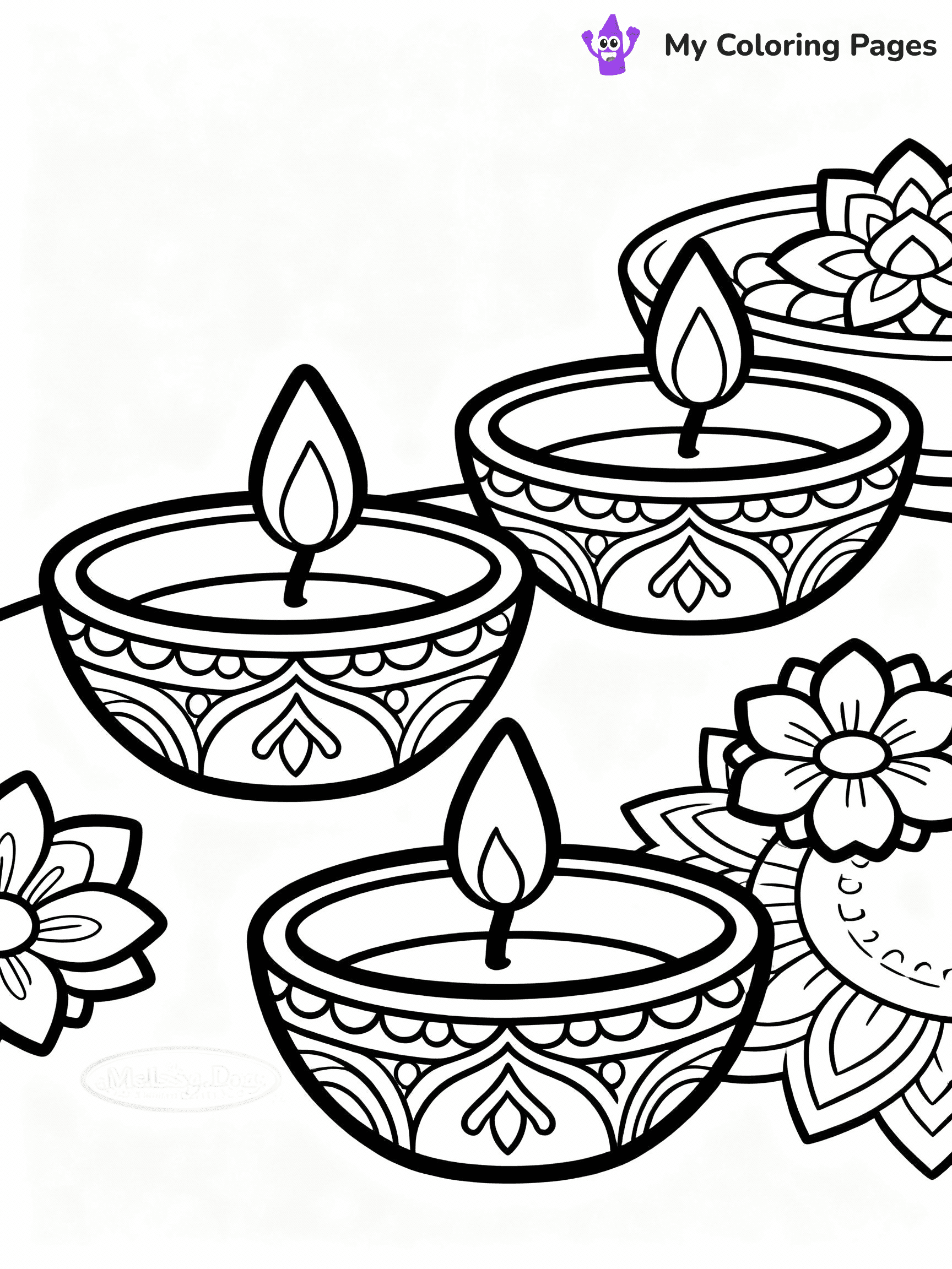 Diwali Coloring Pages - 21