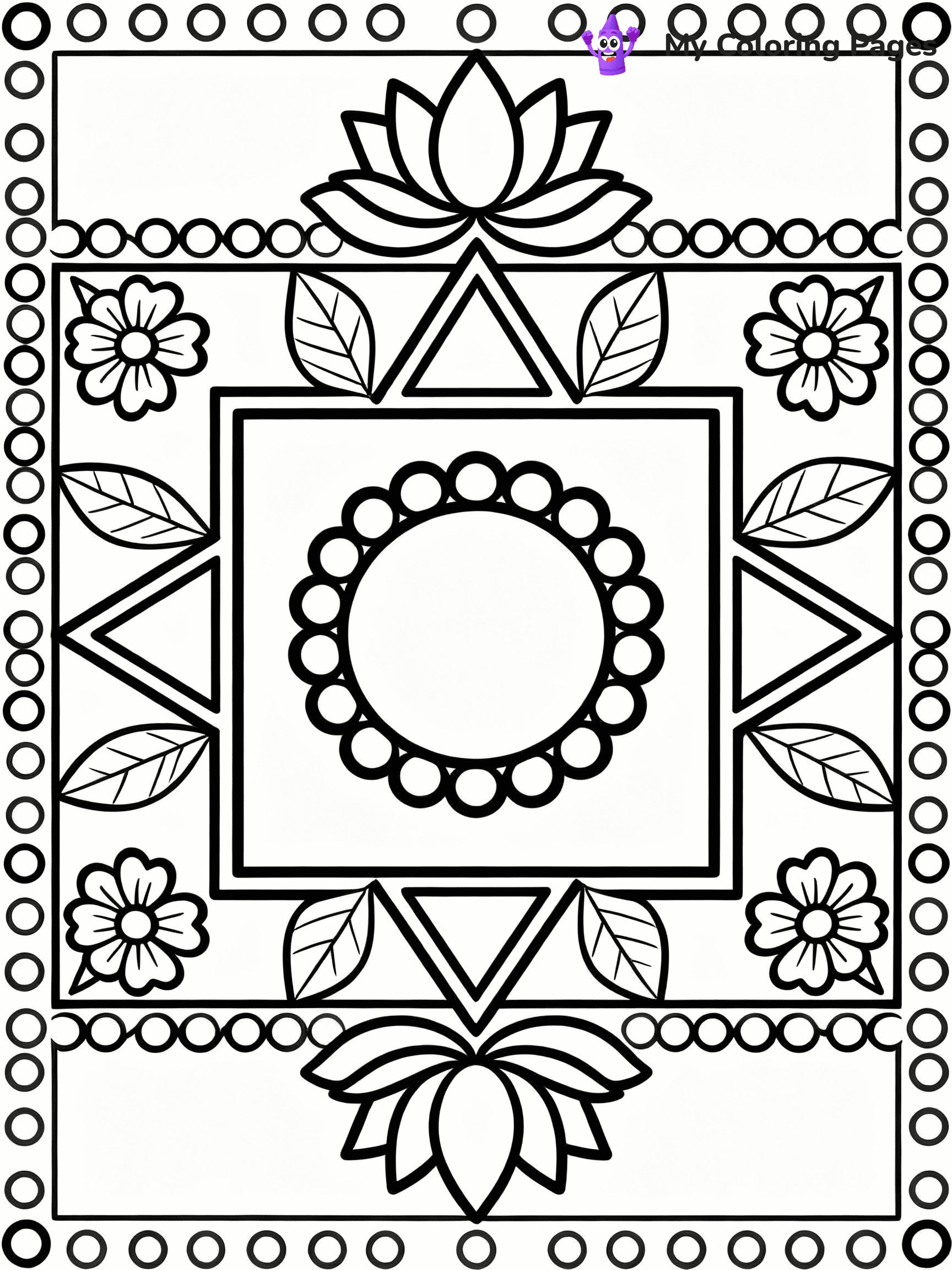 Diwali Coloring Pages - 18