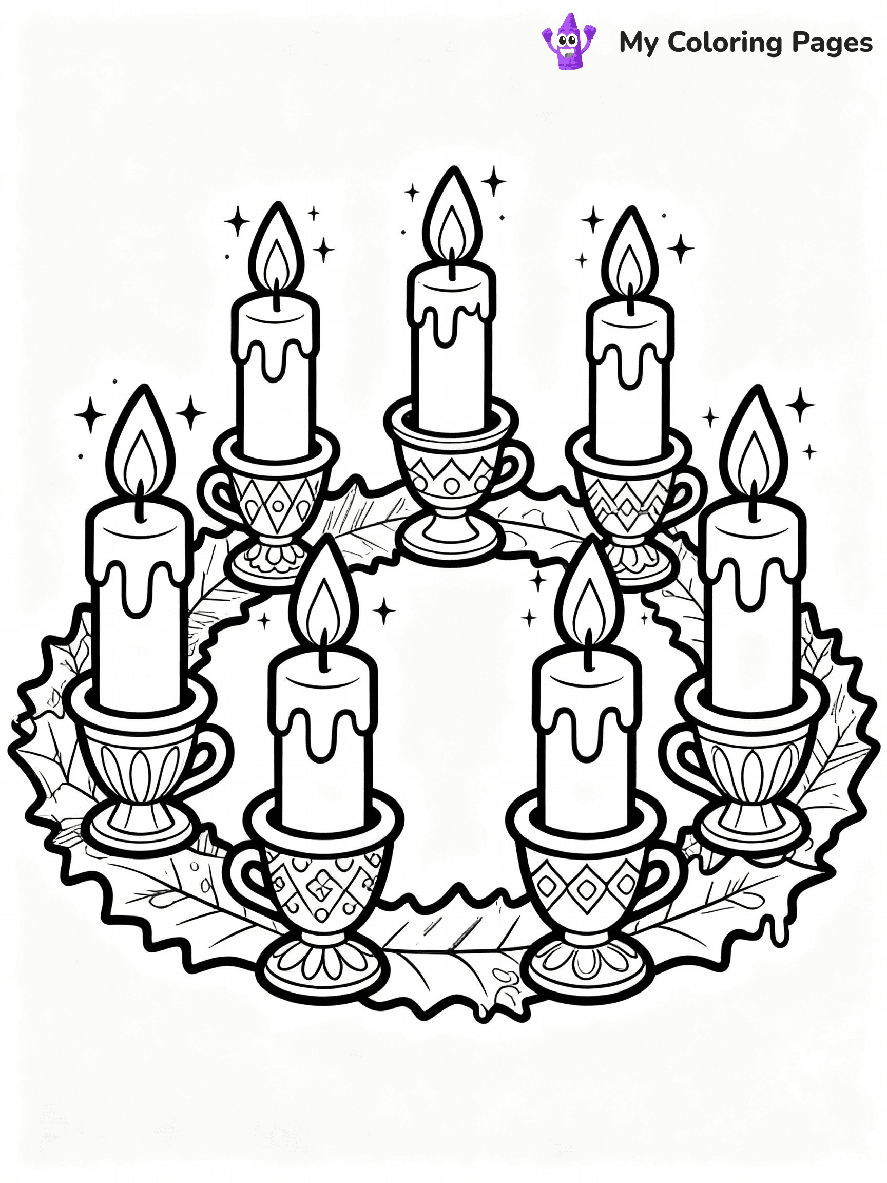 Diwali Coloring Pages - 8