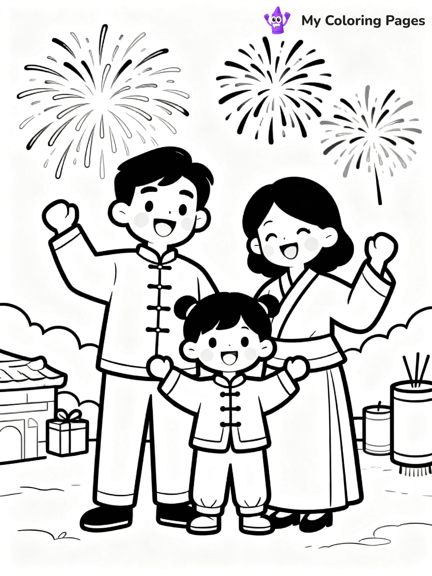 Diwali Coloring Pages - 4
