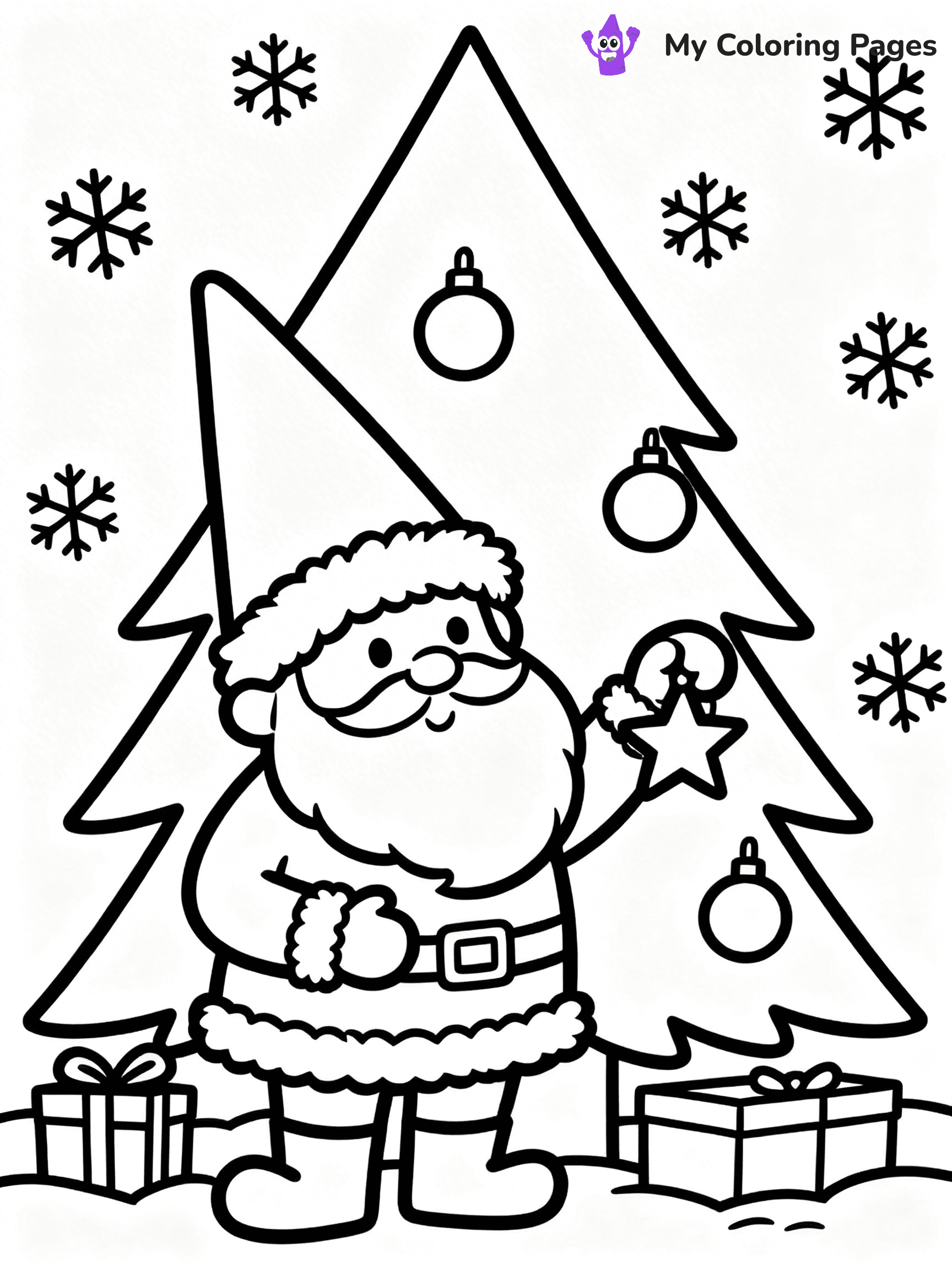 Christmas Gnome Coloring Pages - 106