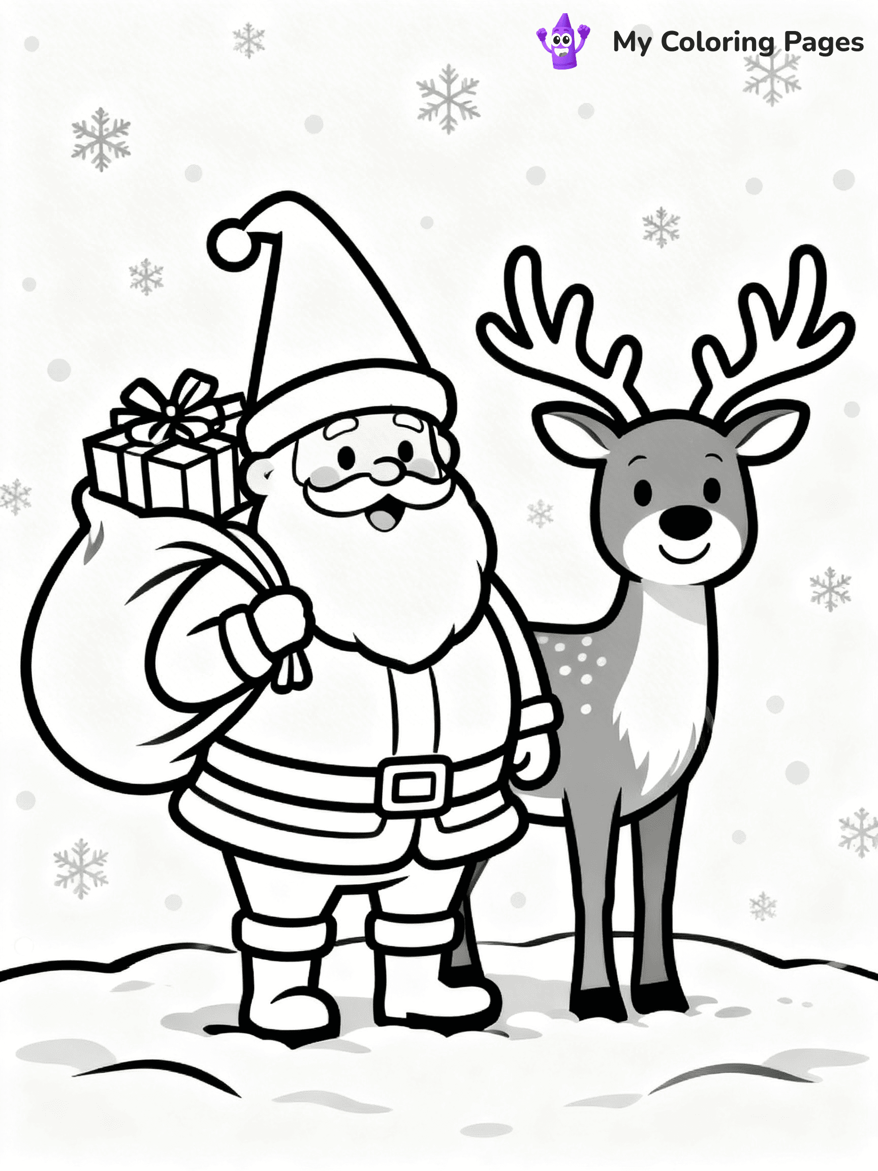 Christmas Gnome Coloring Pages - 102