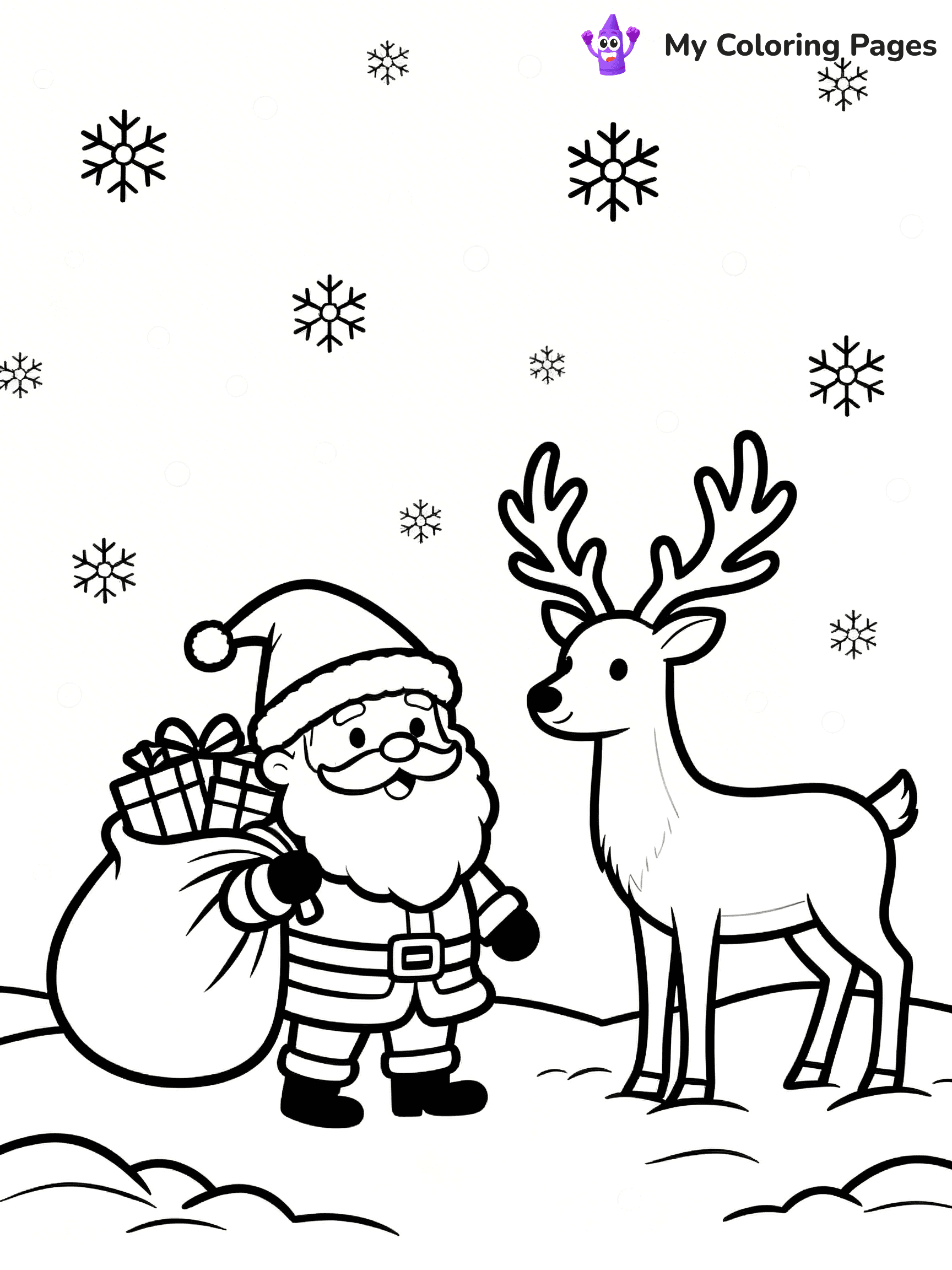 Christmas Gnome Coloring Pages - 98