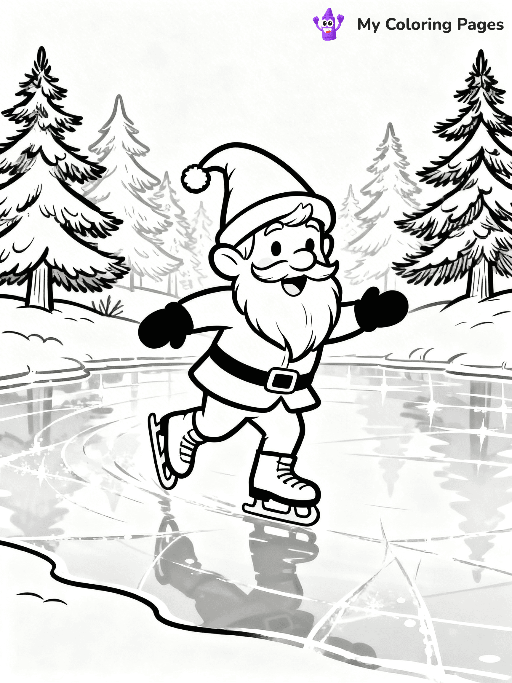Christmas Gnome Coloring Pages - 83