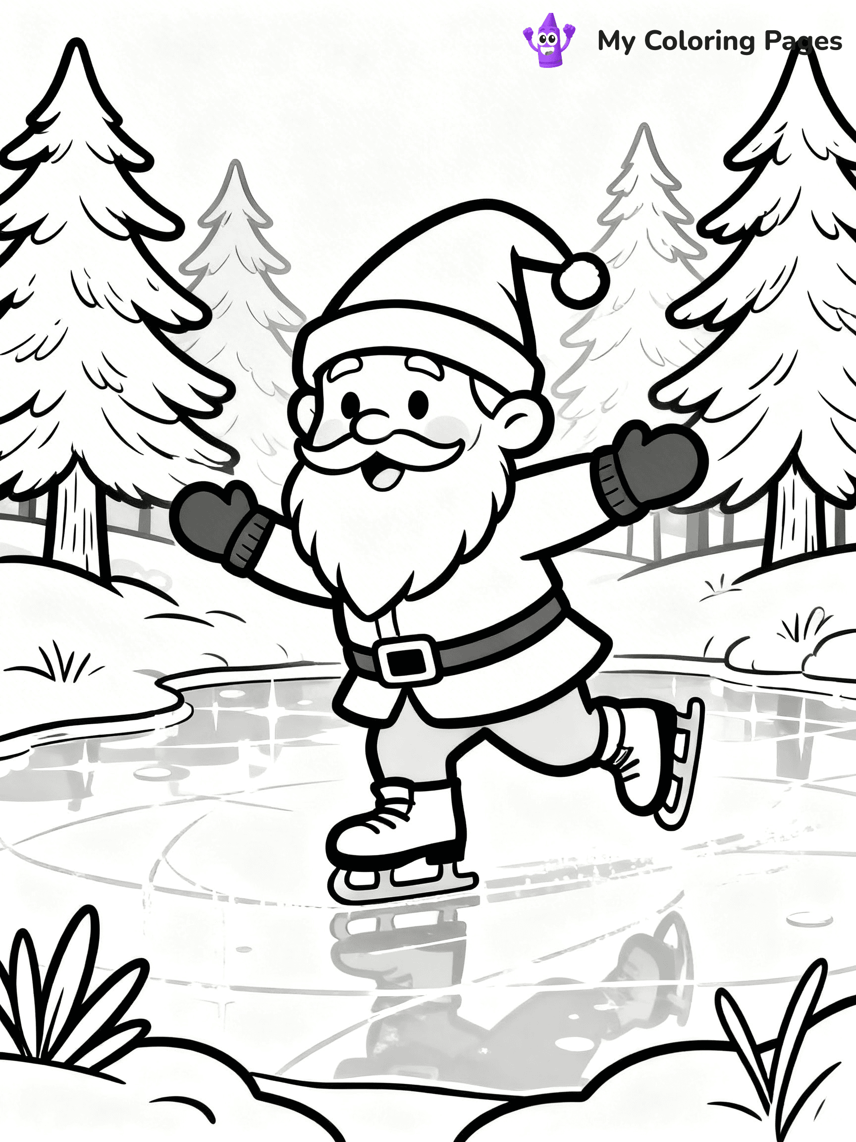 Christmas Gnome Coloring Pages - 82