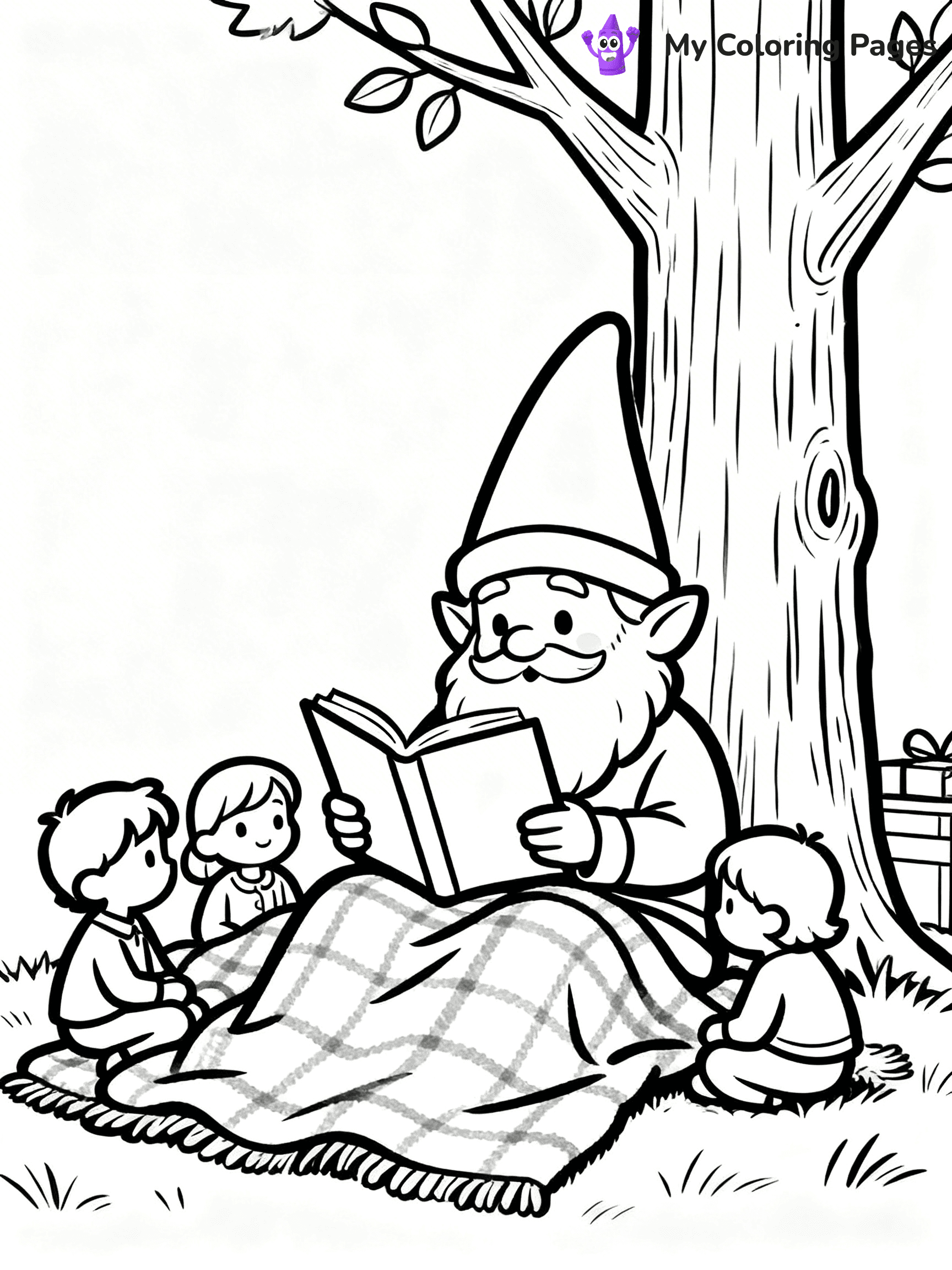 Christmas Gnome Coloring Pages - 76