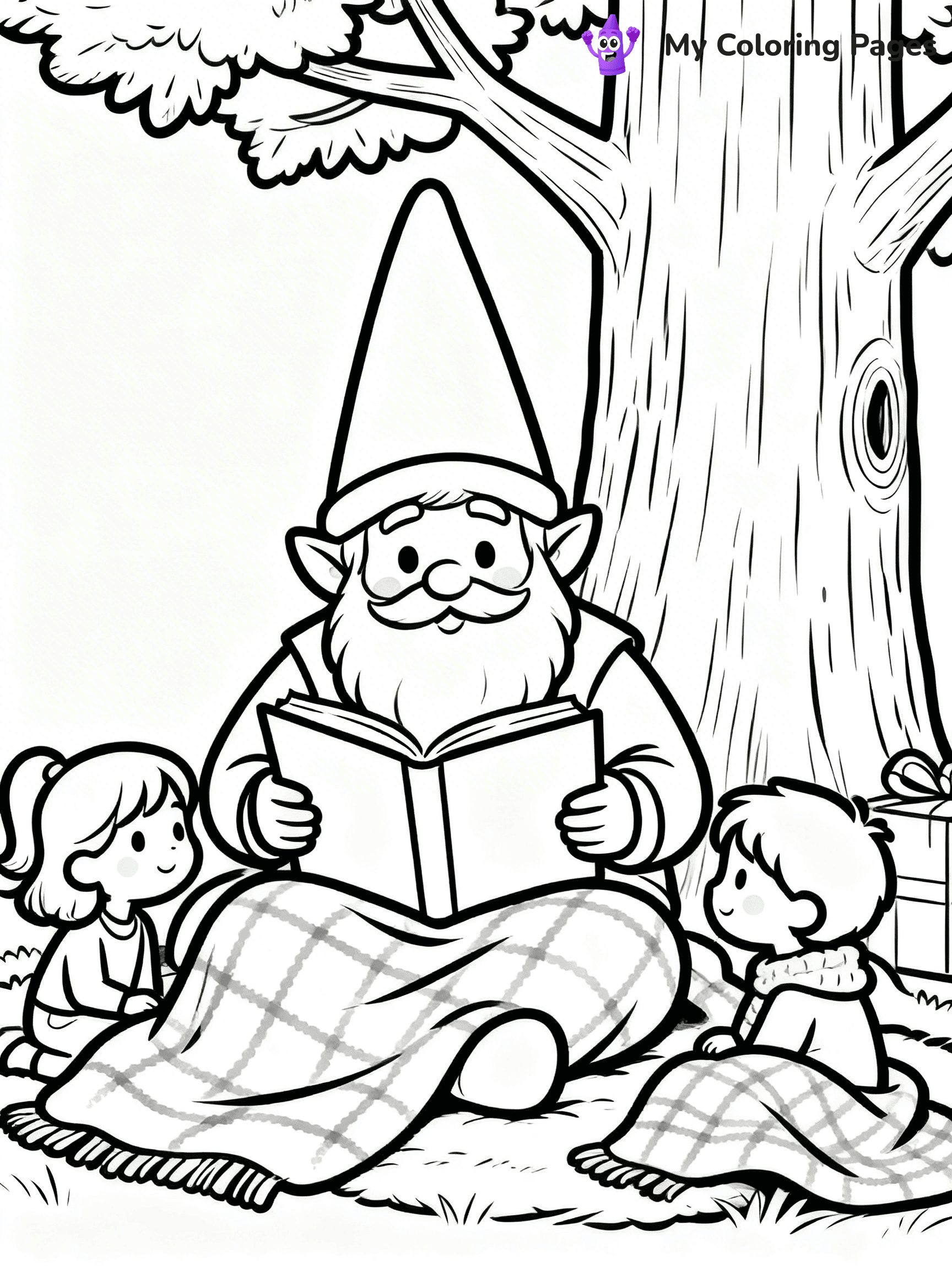 Christmas Gnome Coloring Pages - 73