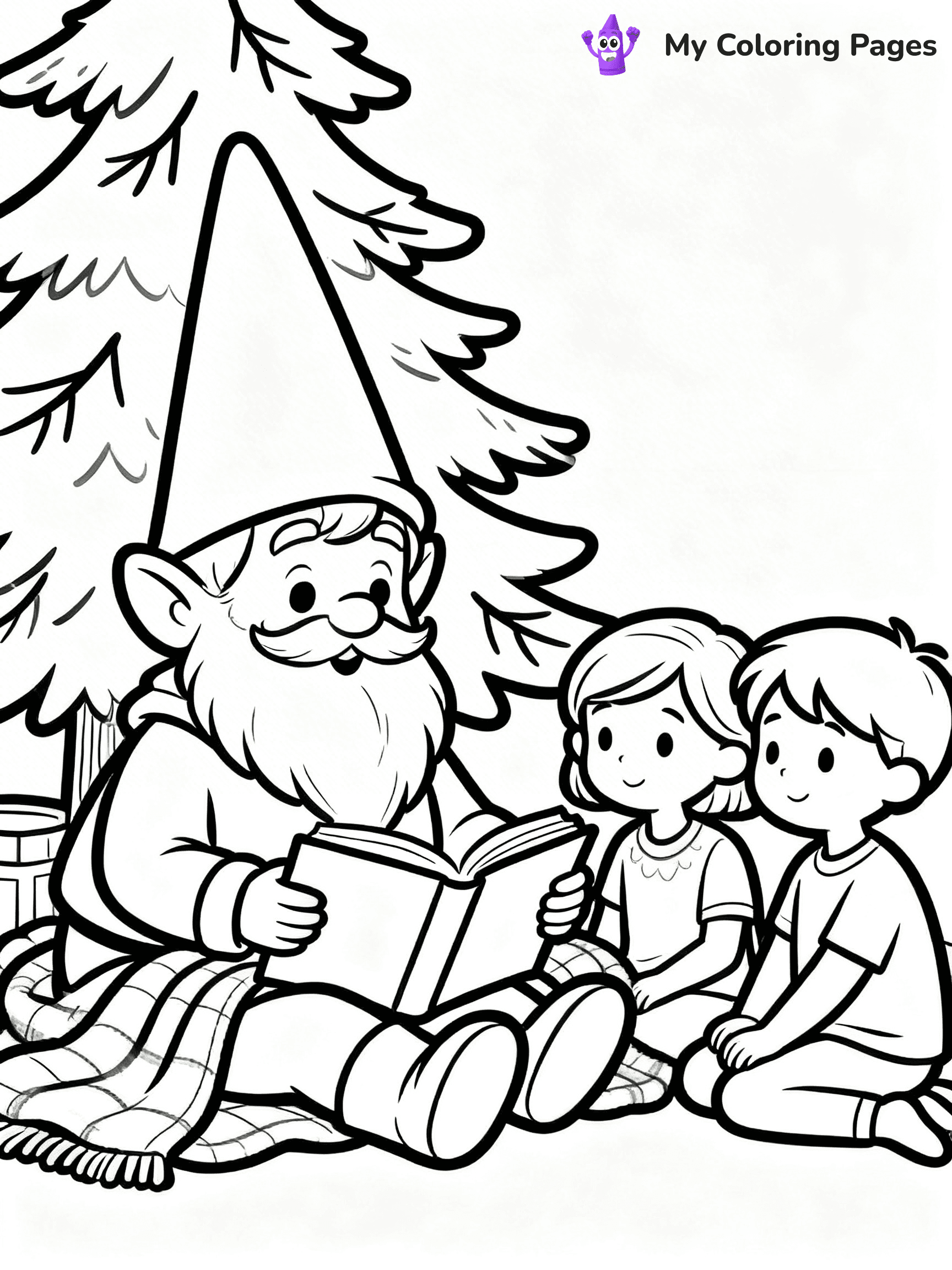 Christmas Gnome Coloring Pages - 71