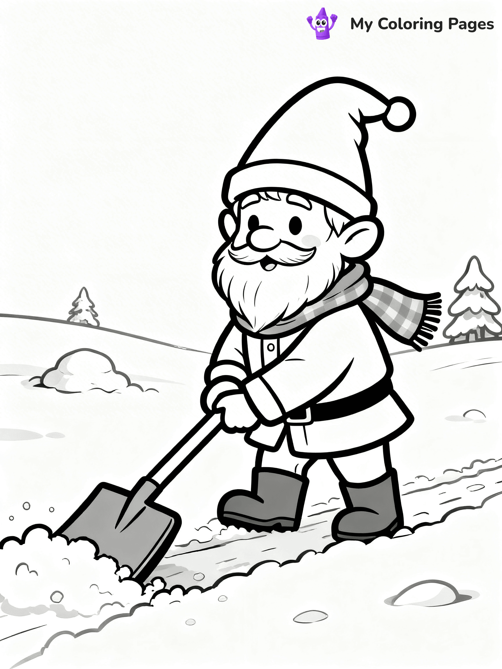 Christmas Gnome Coloring Pages - 58
