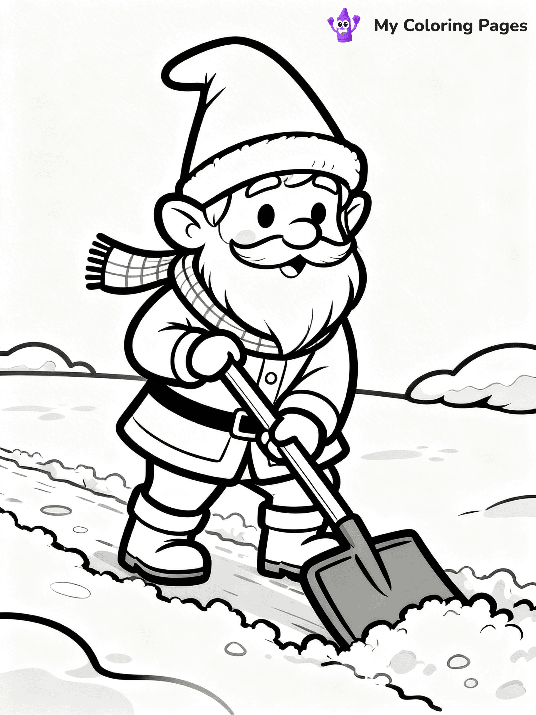 Christmas Gnome Coloring Pages - 57