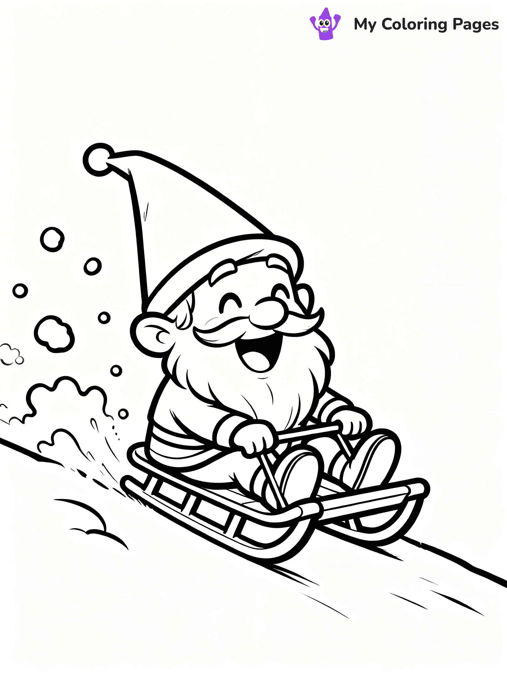 Christmas Gnome Coloring Pages - 56