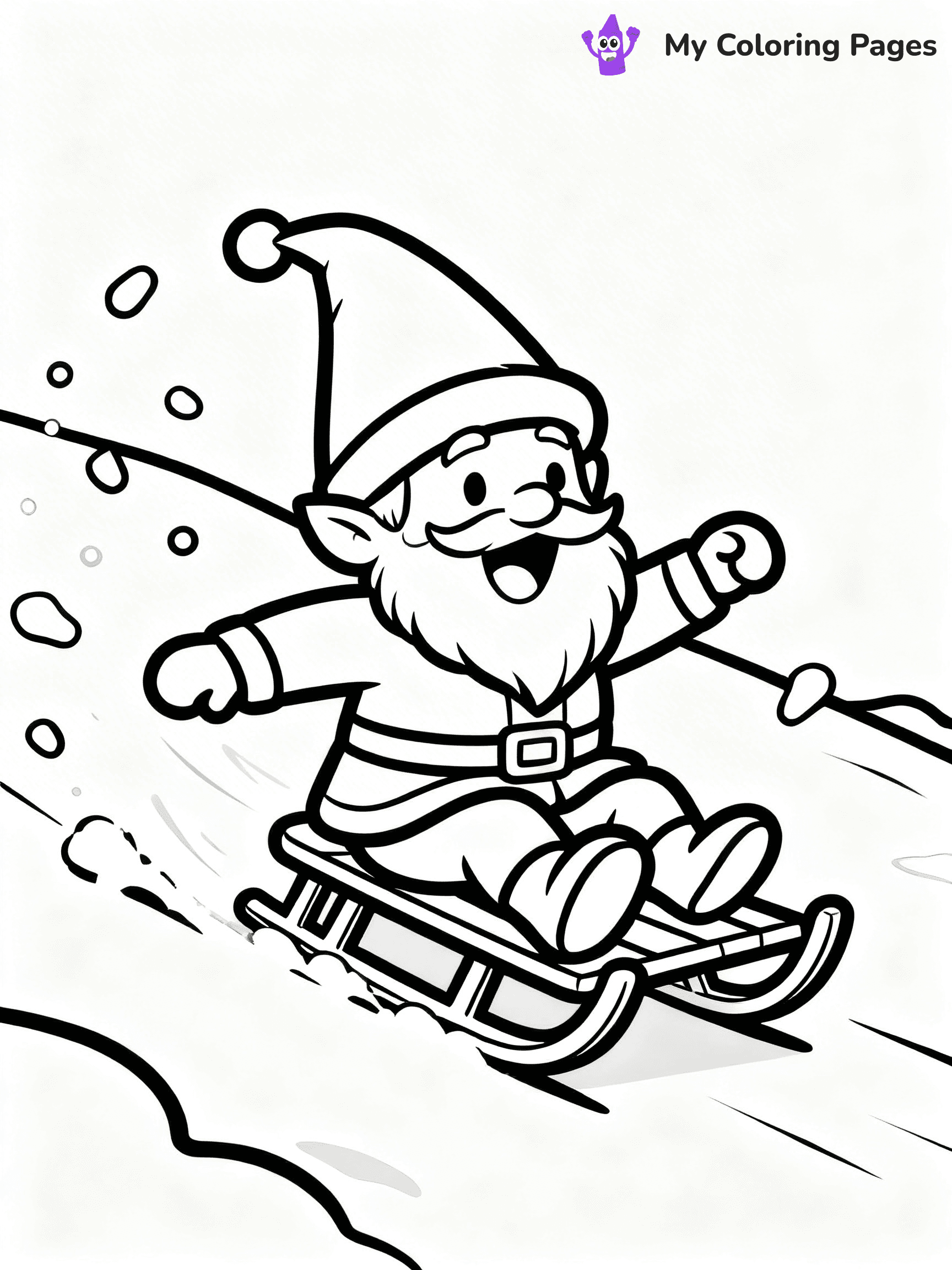 Christmas Gnome Coloring Pages - 55