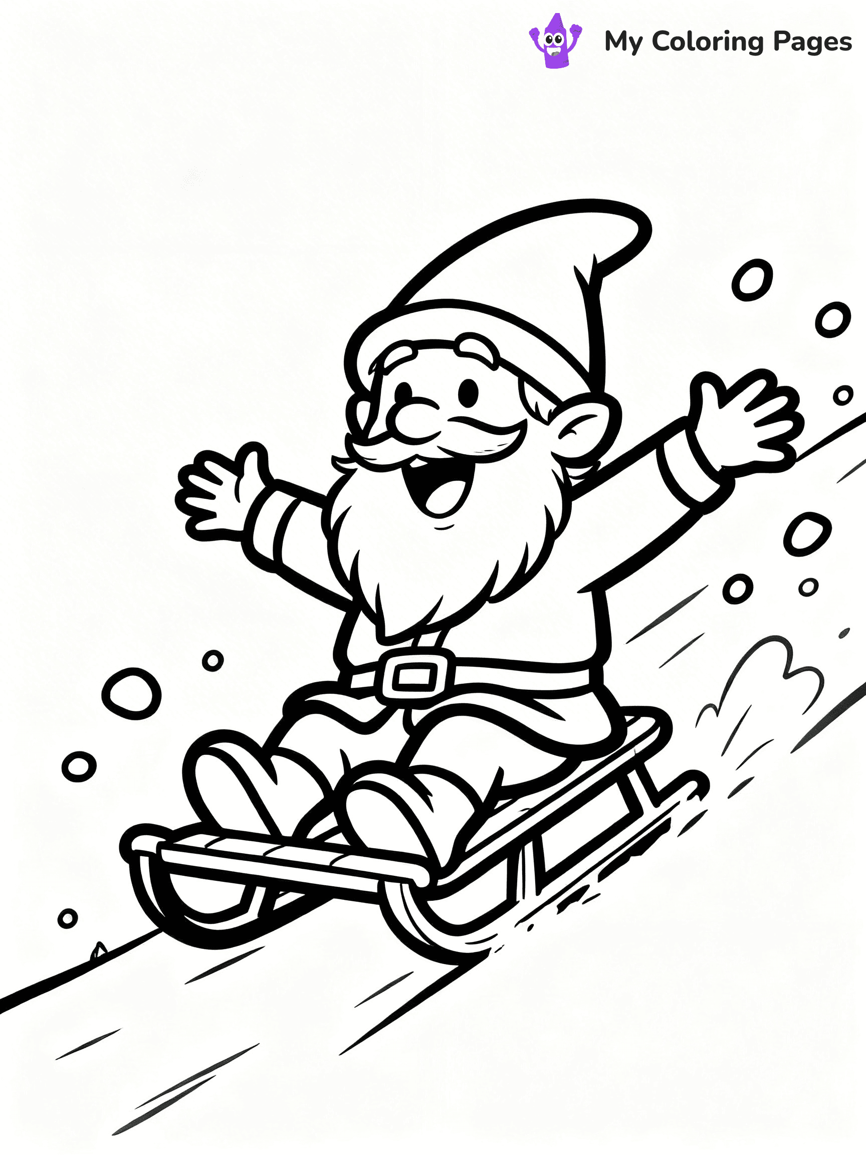 Christmas Gnome Coloring Pages - 54