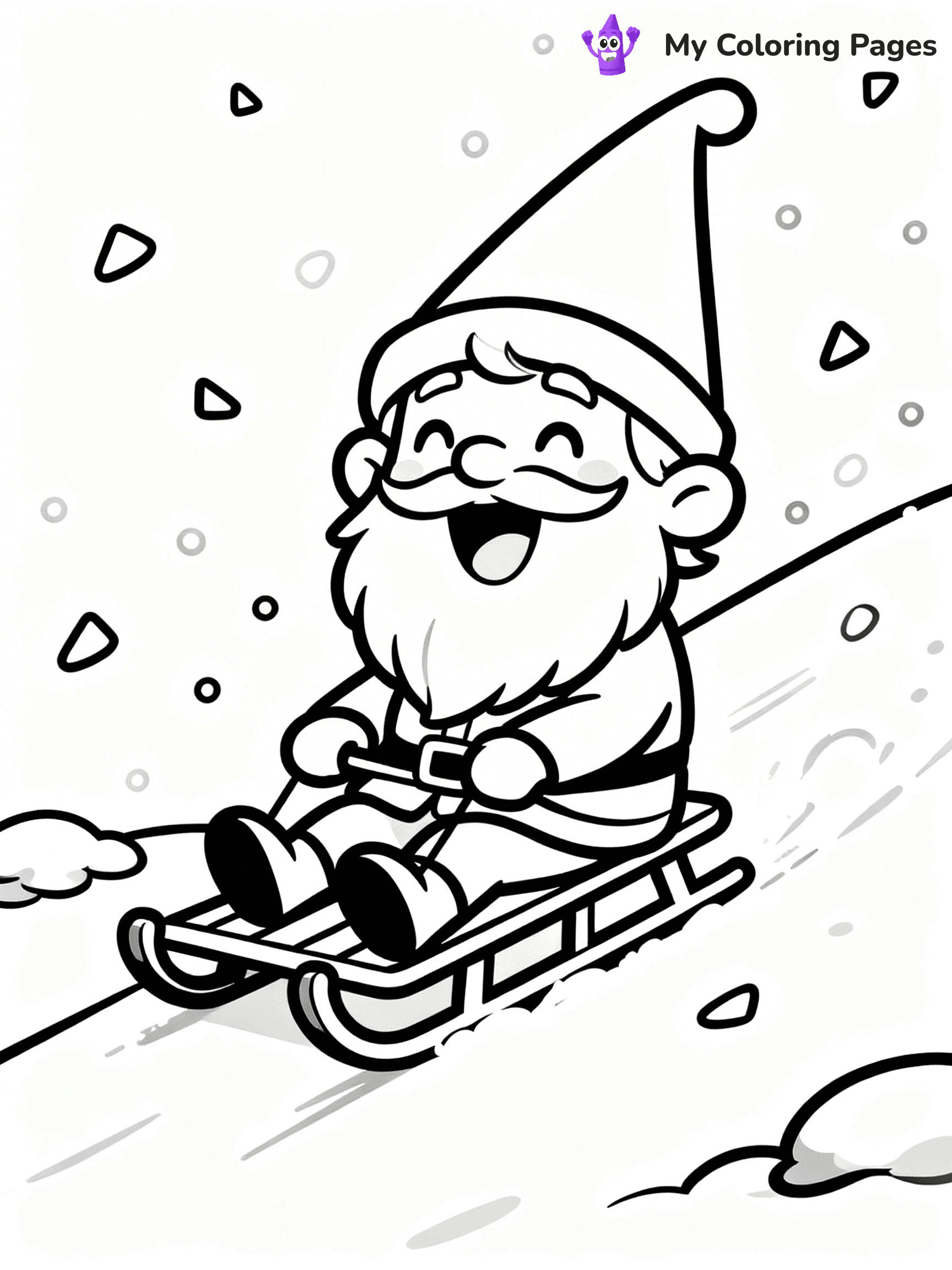 Christmas Gnome Coloring Pages - 53
