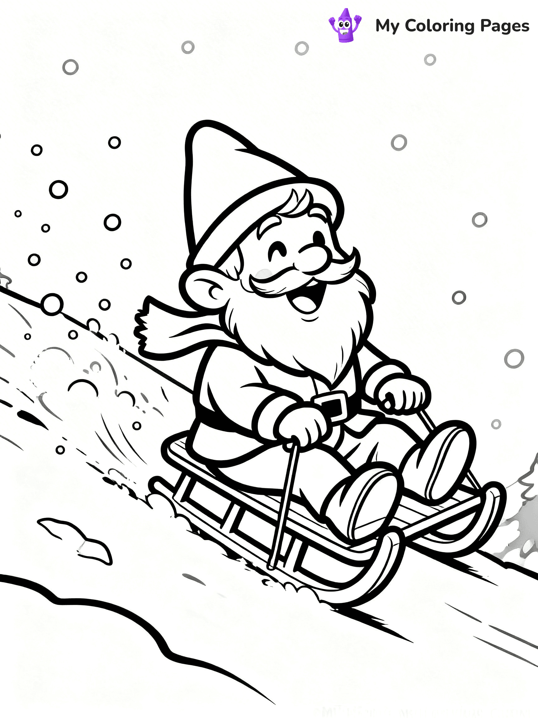 Christmas Gnome Coloring Pages - 51