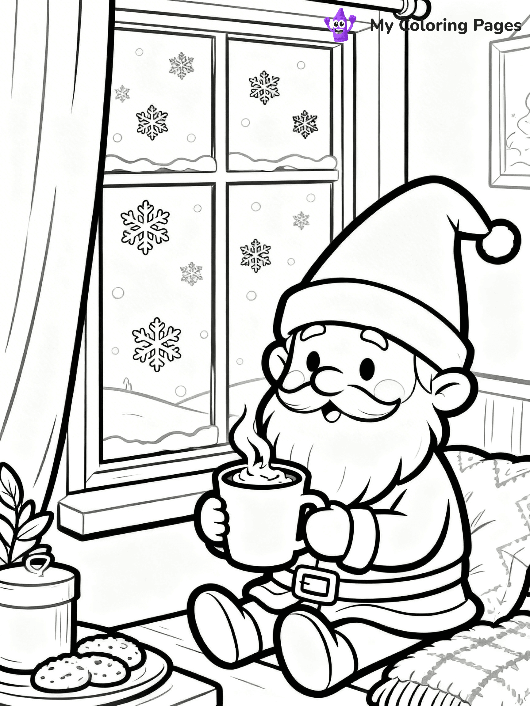 Christmas Gnome Coloring Pages - 40