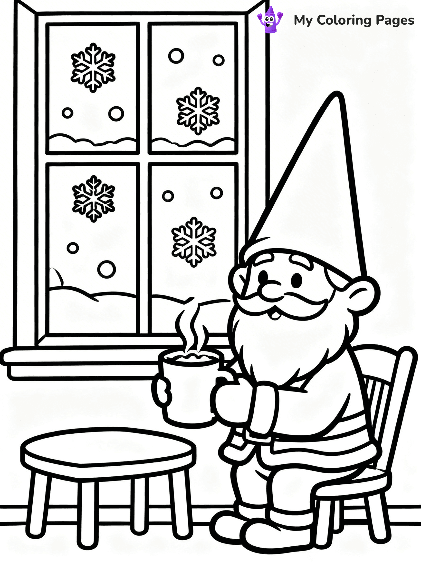 Christmas Gnome Coloring Pages - 38