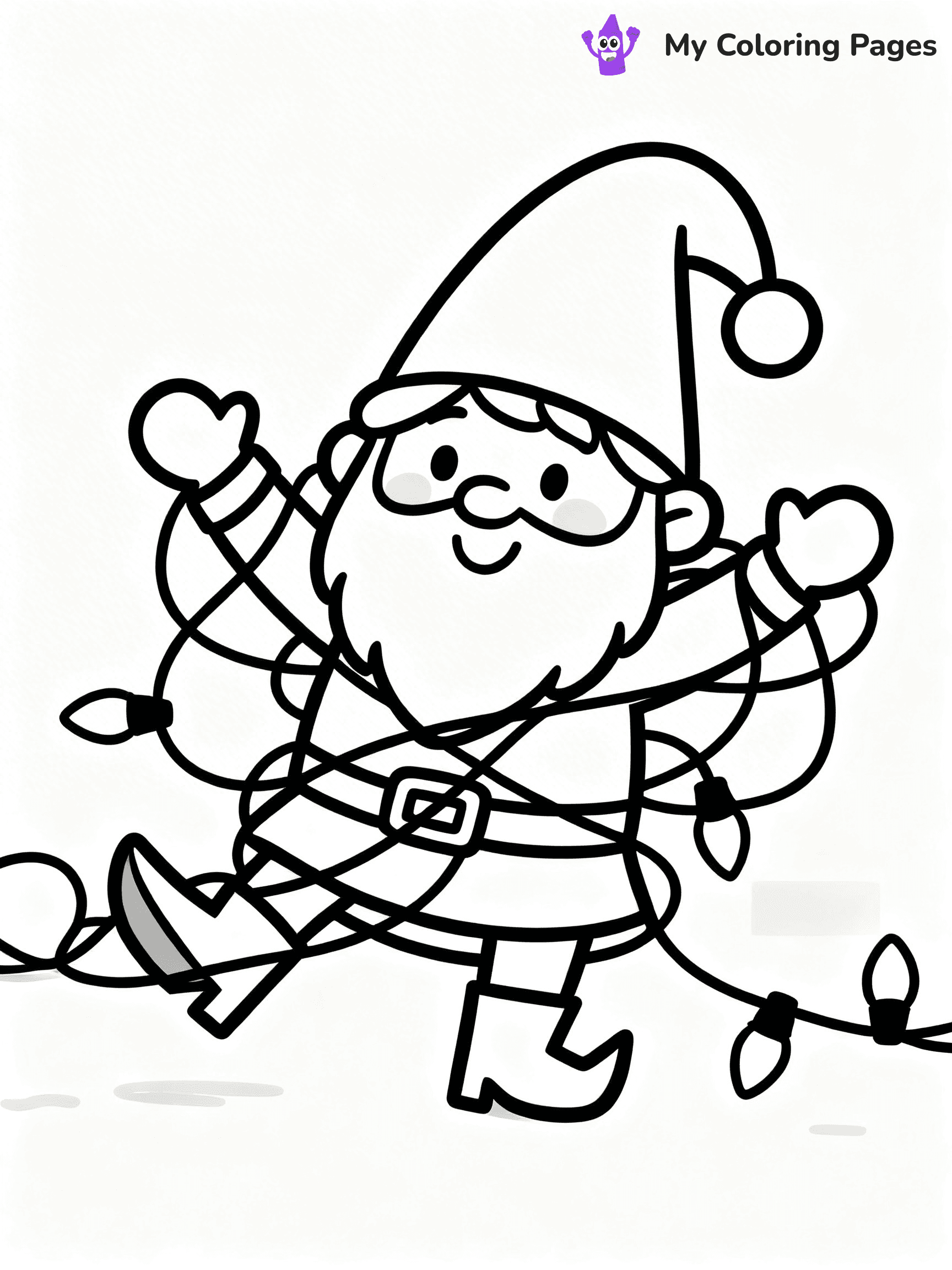 Christmas Gnome Coloring Pages - 36