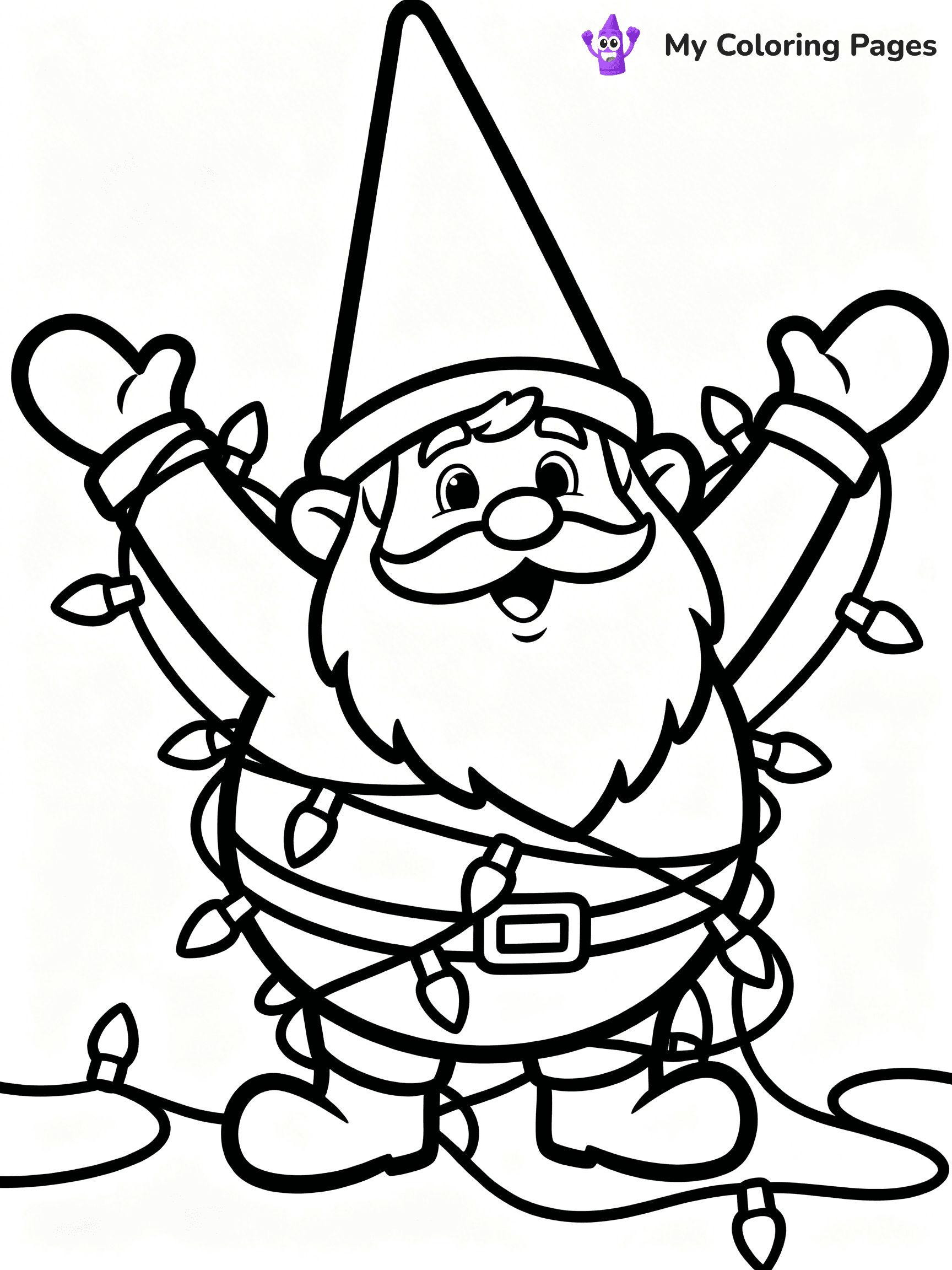 Christmas Gnome Coloring Pages - 35