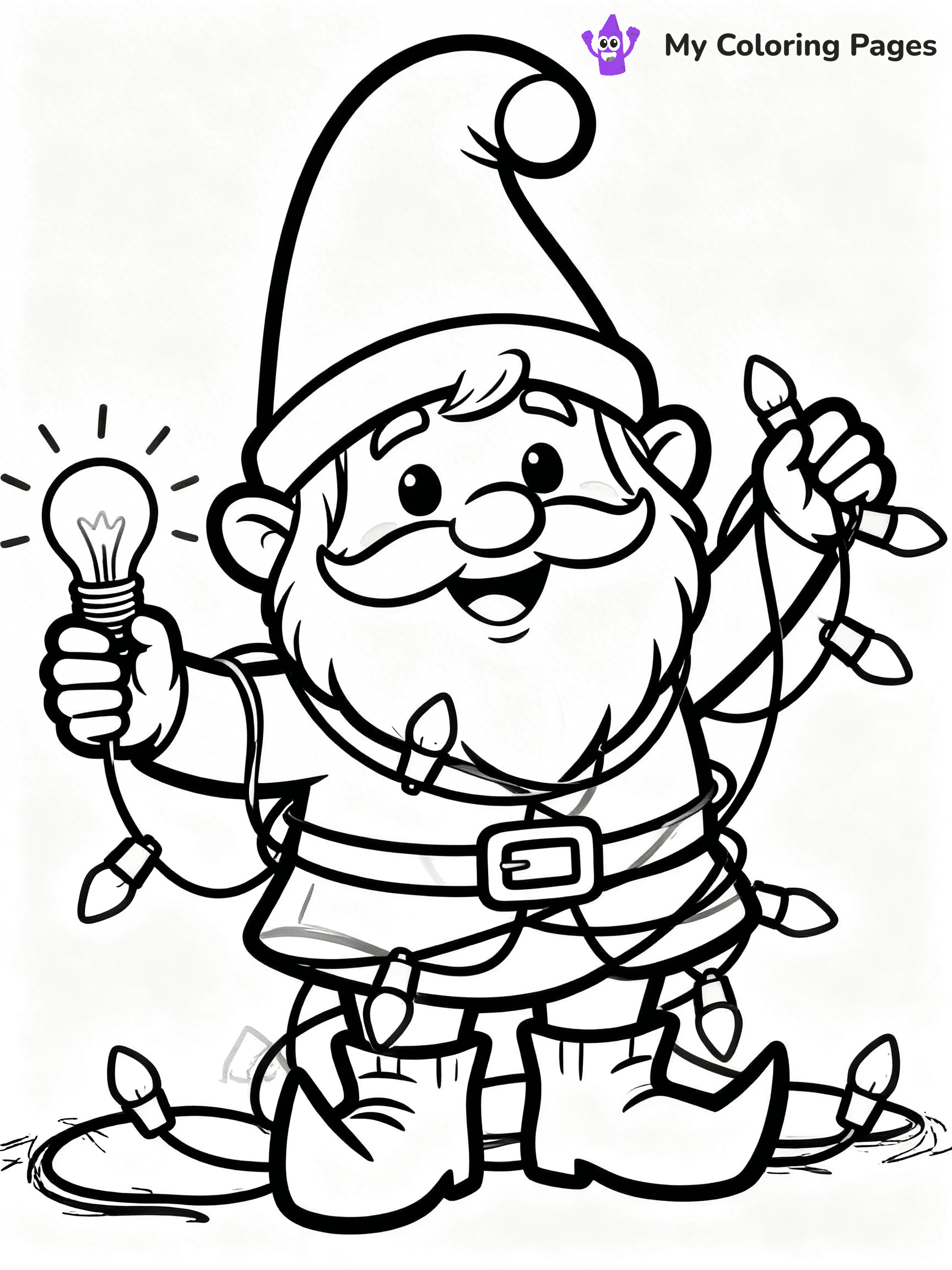 Christmas Gnome Coloring Pages - 31