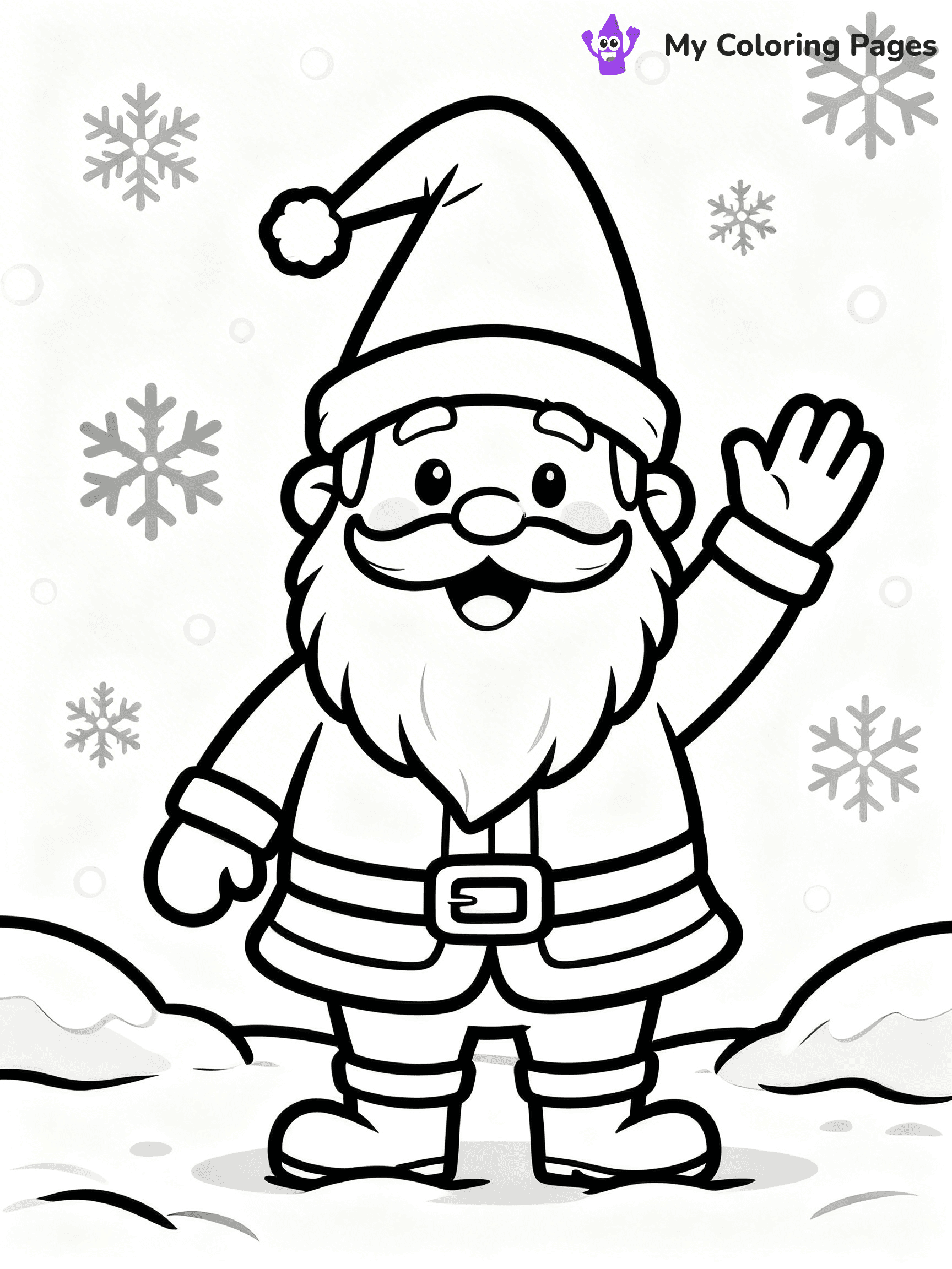 Christmas Gnome Coloring Pages - 21