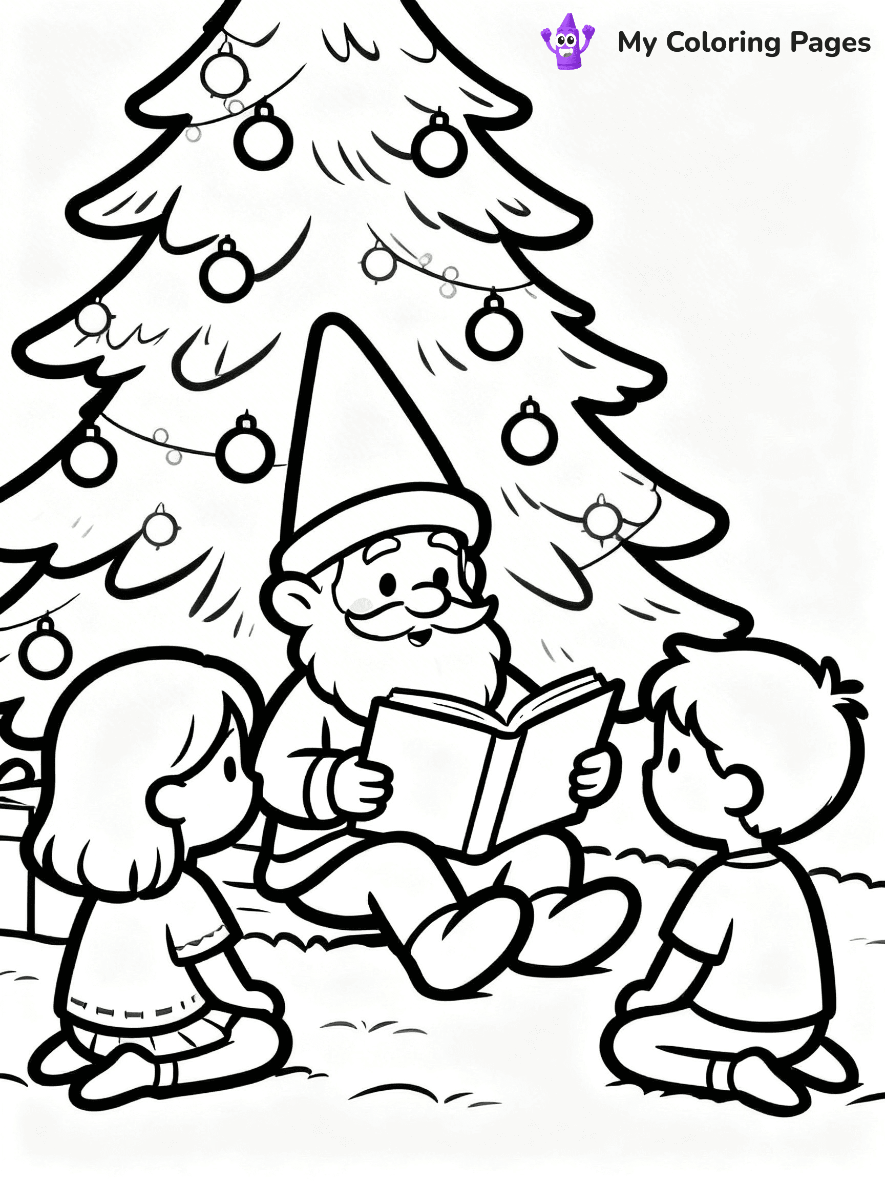 Christmas Gnome Coloring Pages - 5