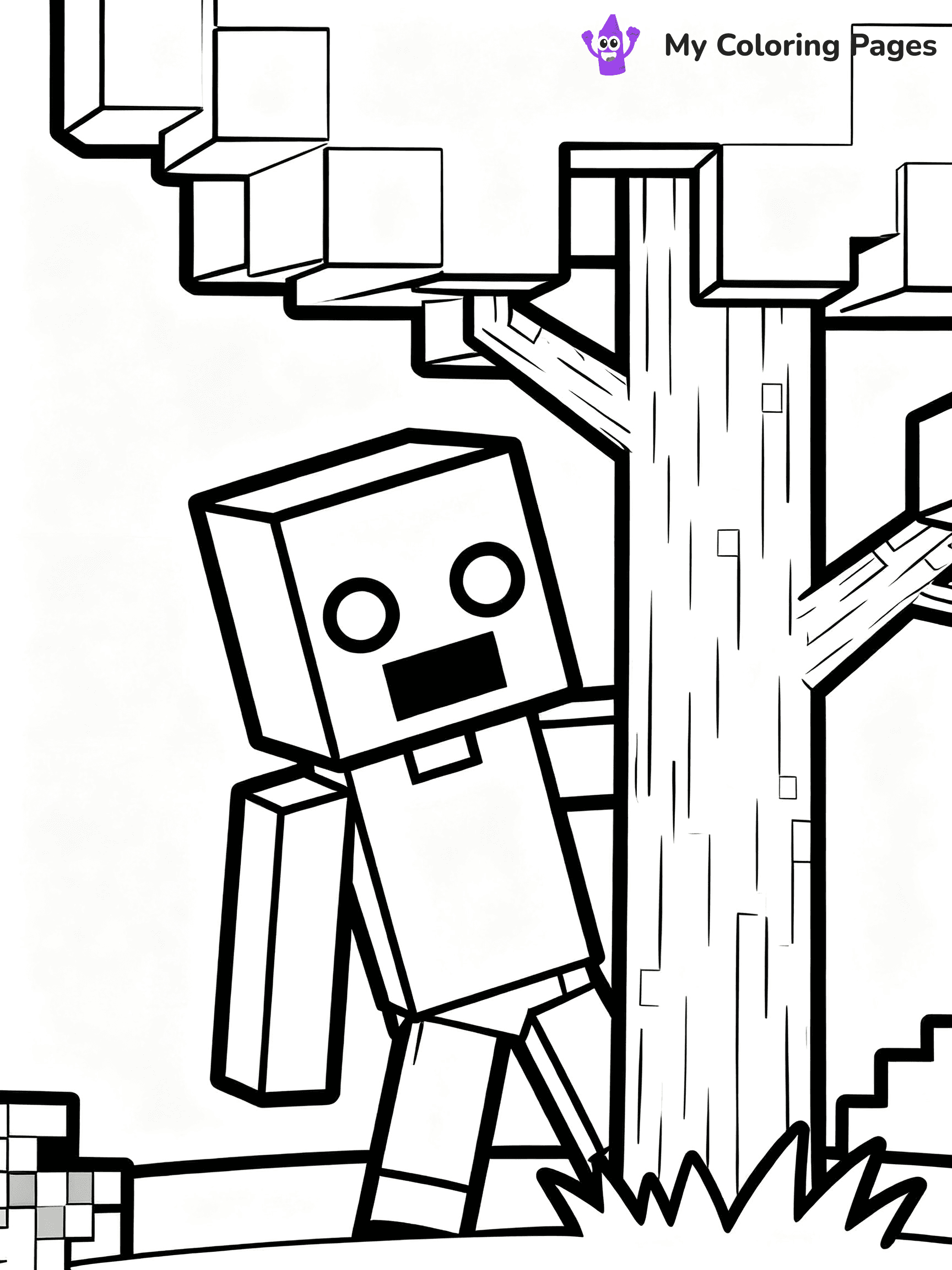 Enderman Coloring Pages - 14