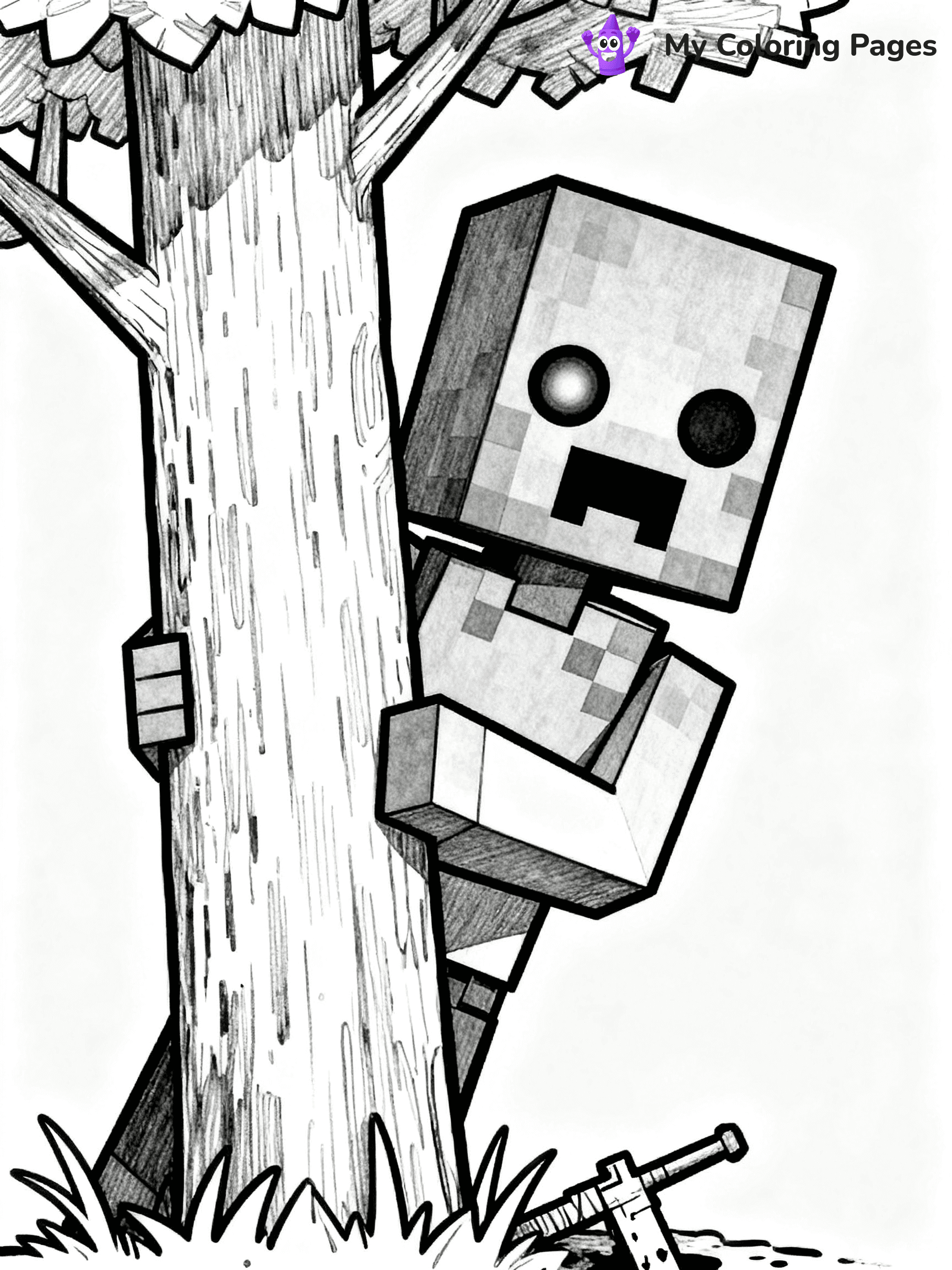 Enderman Coloring Pages - 11