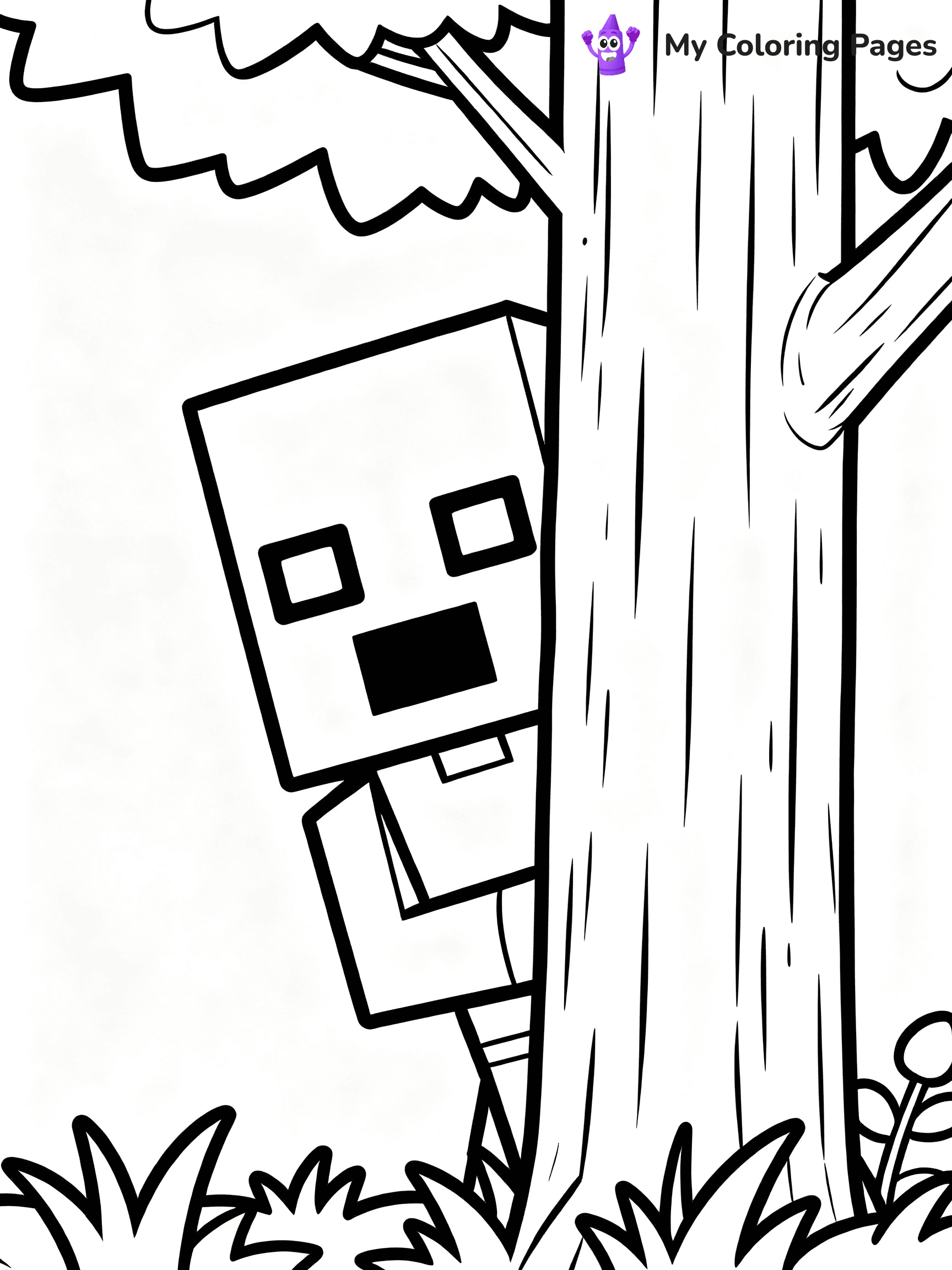 Enderman Coloring Pages - 10