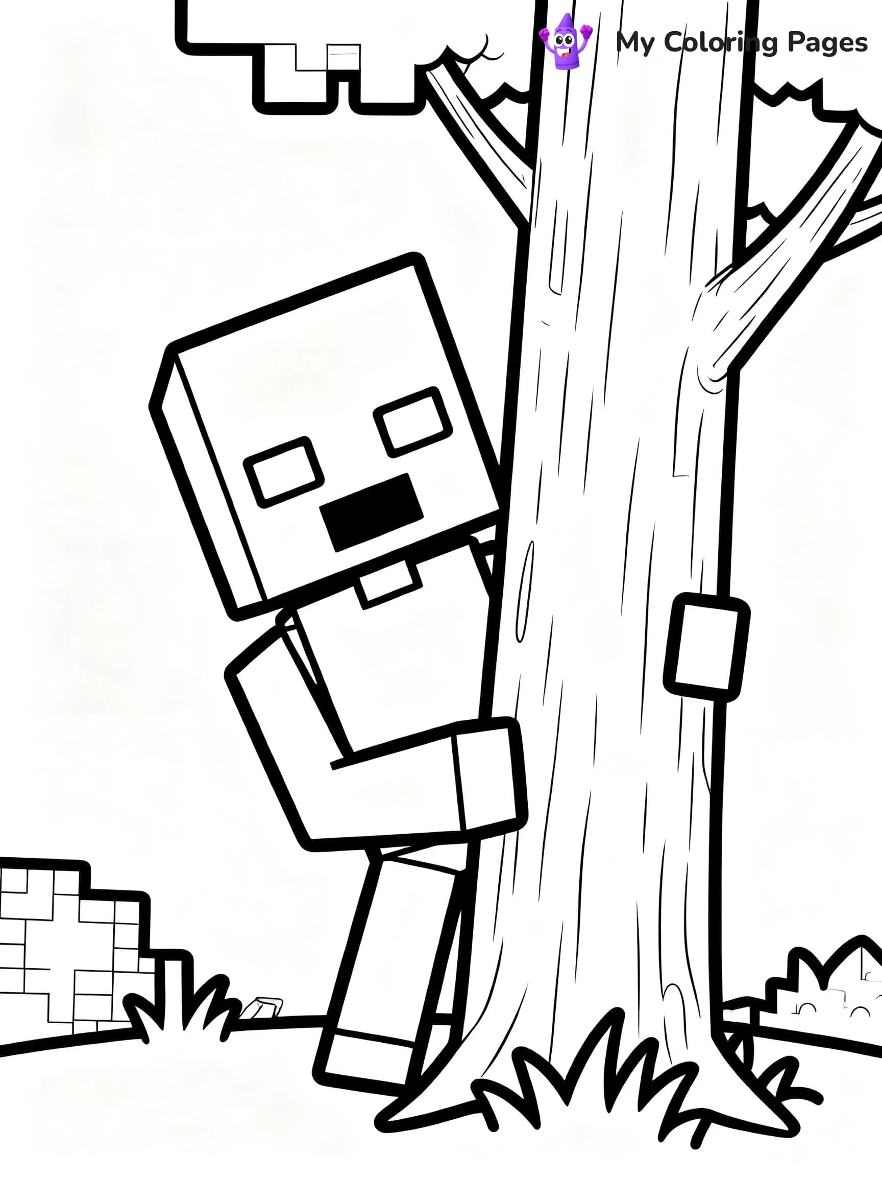 Enderman Coloring Pages - 2