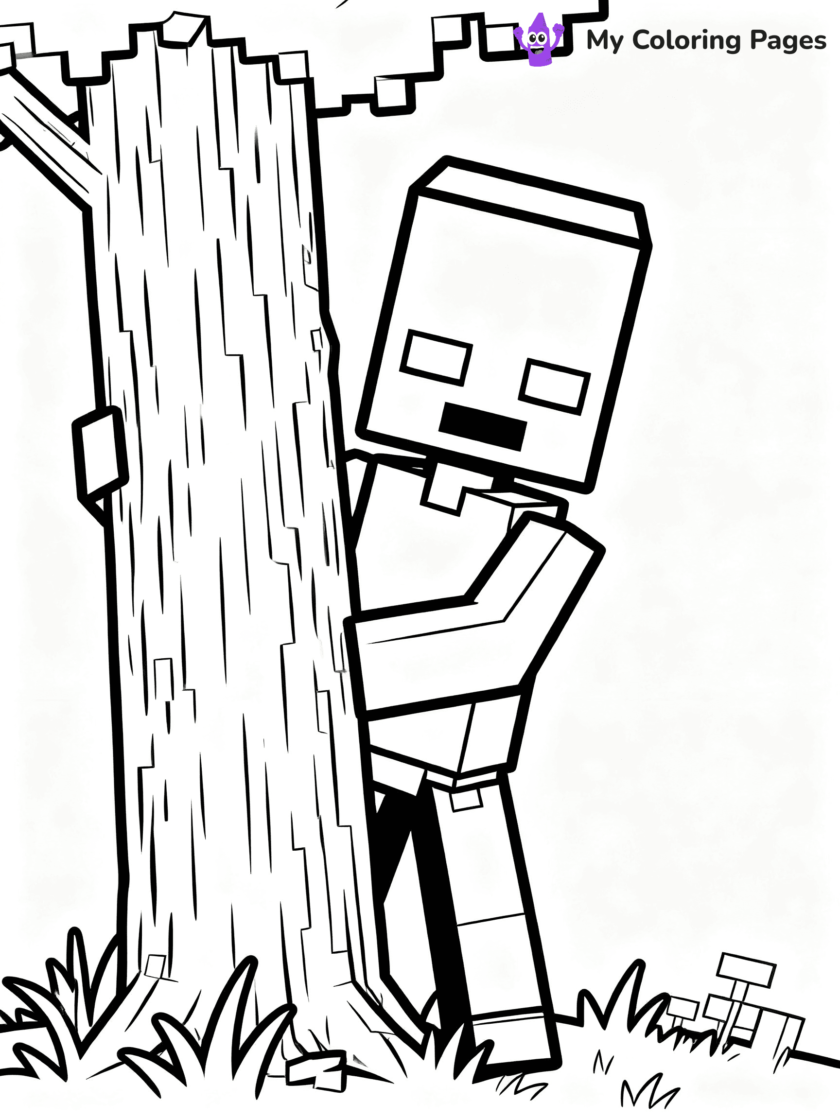 Enderman Coloring Pages - 1