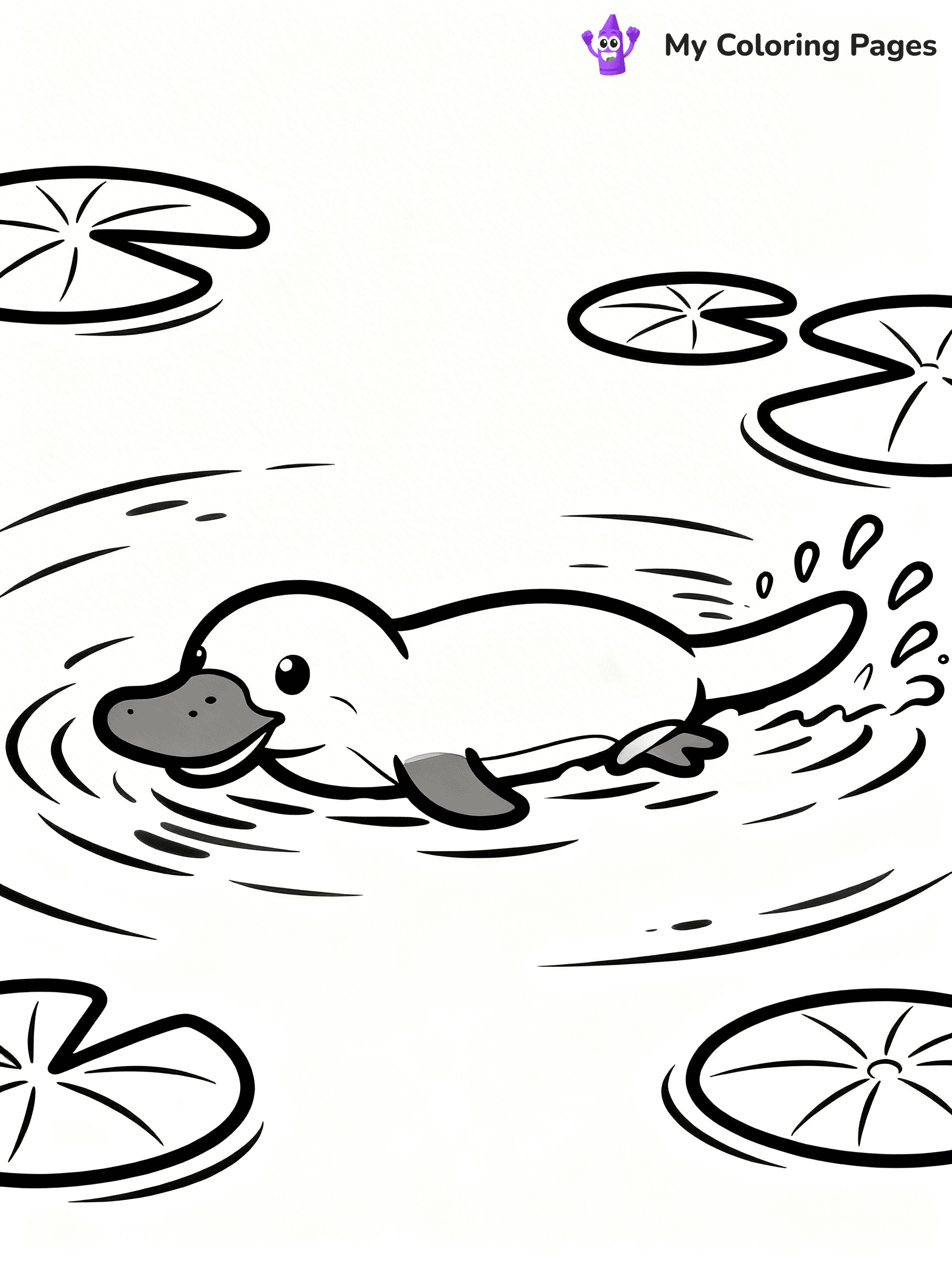 Platypus Coloring Pages - 24