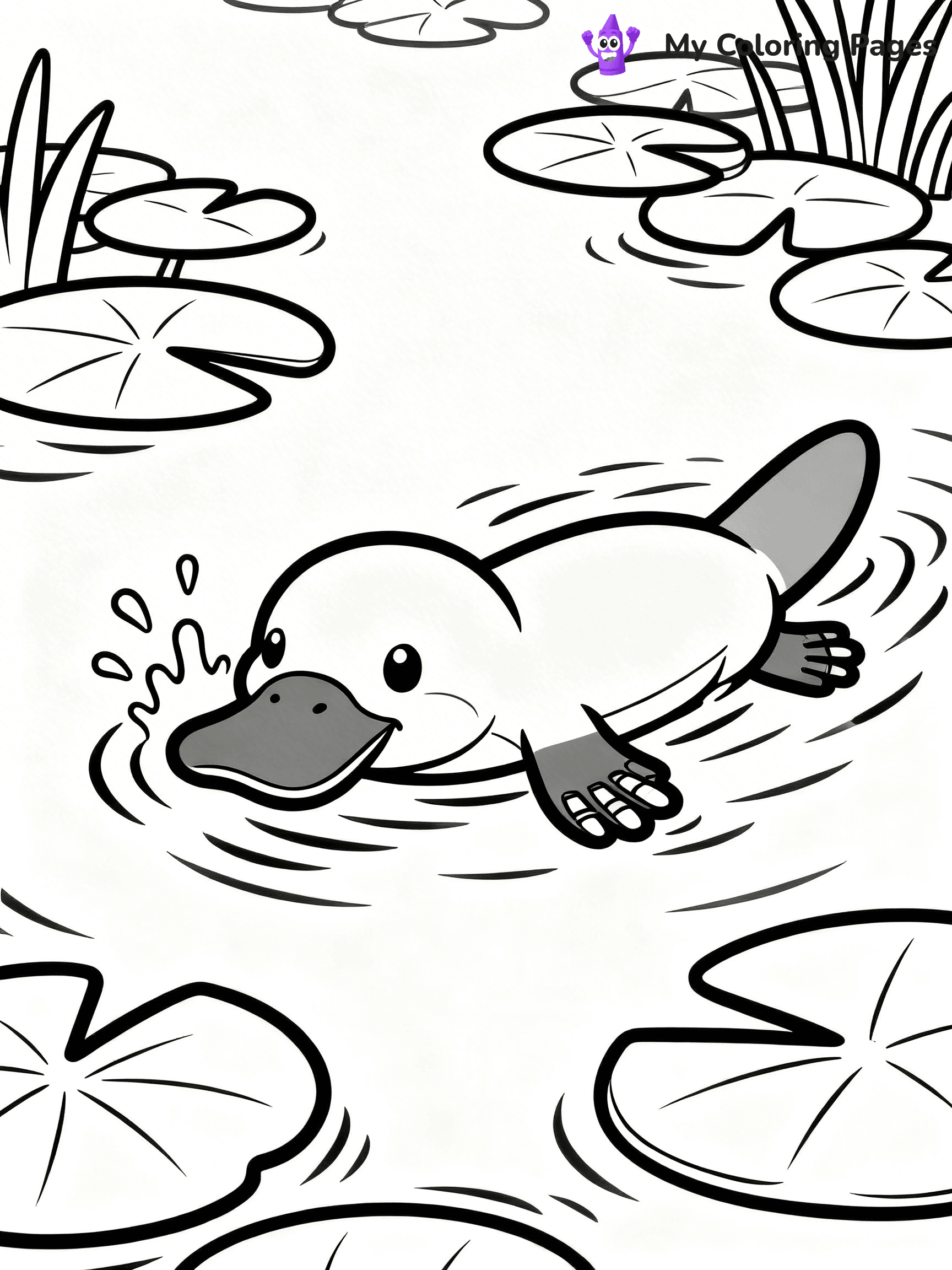 Platypus Coloring Pages - 22