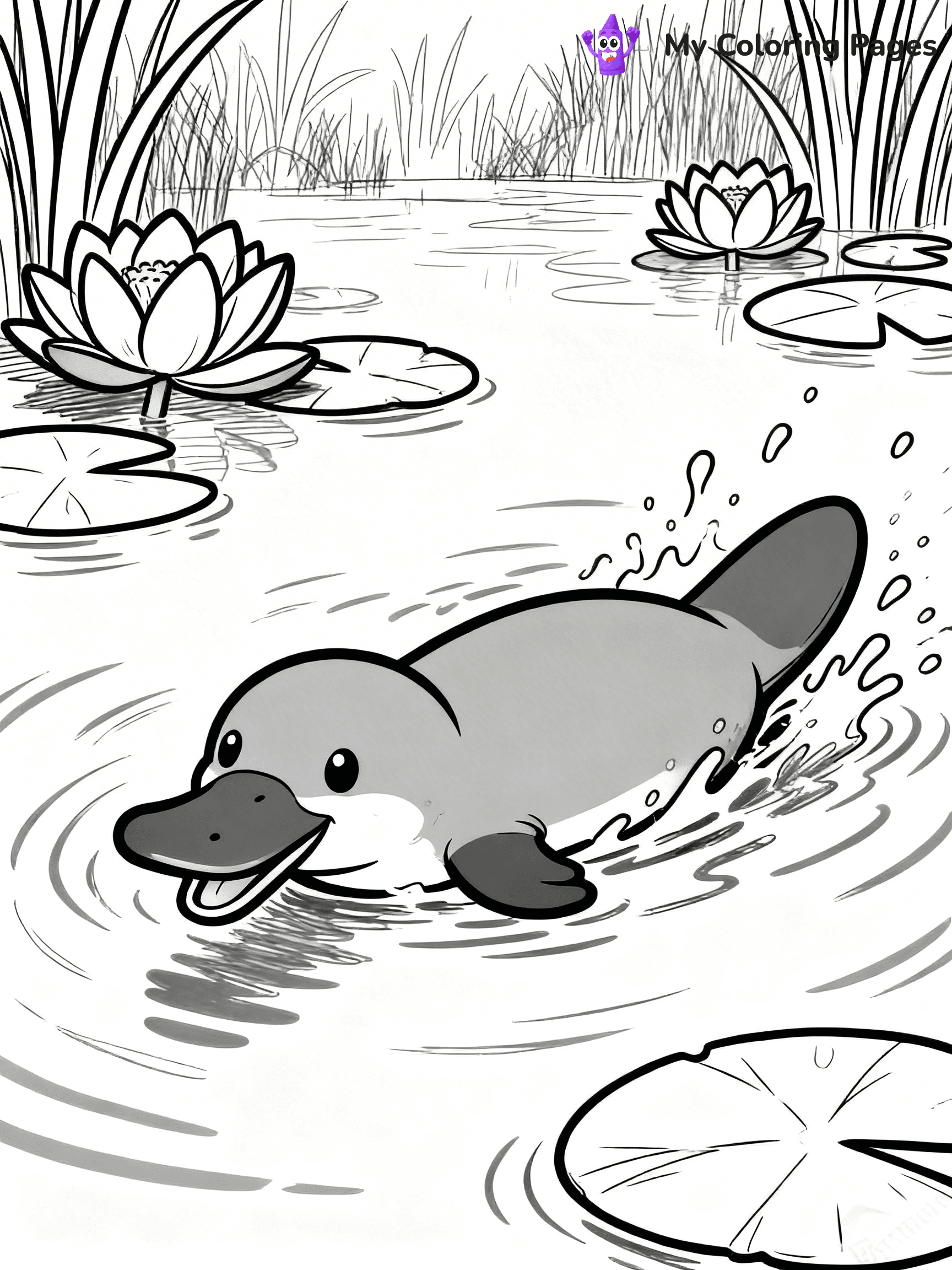 Platypus Coloring Pages - 19