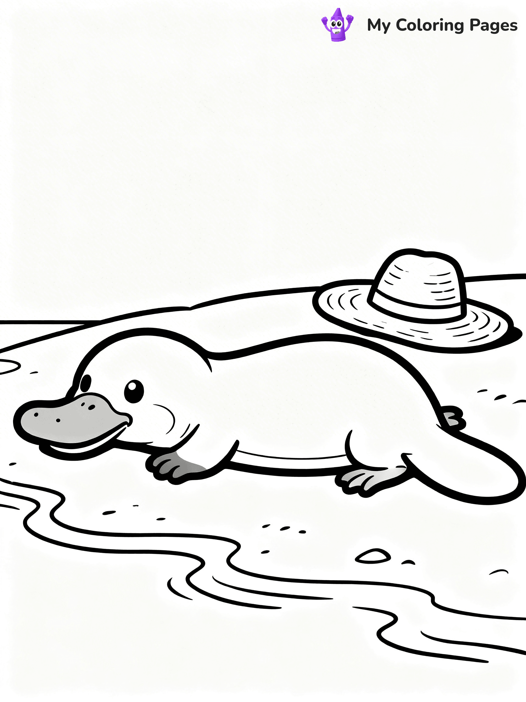 Platypus Coloring Pages - 18