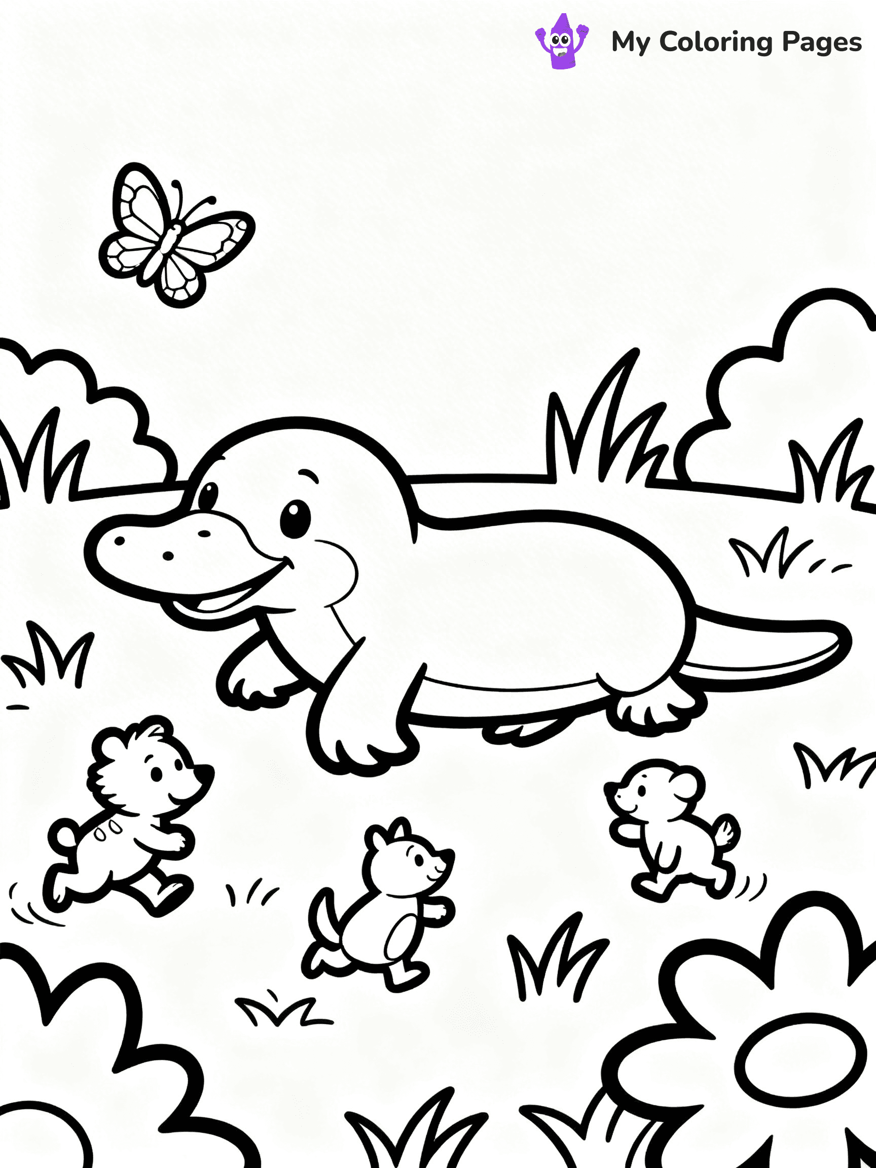 Platypus Coloring Pages - 12