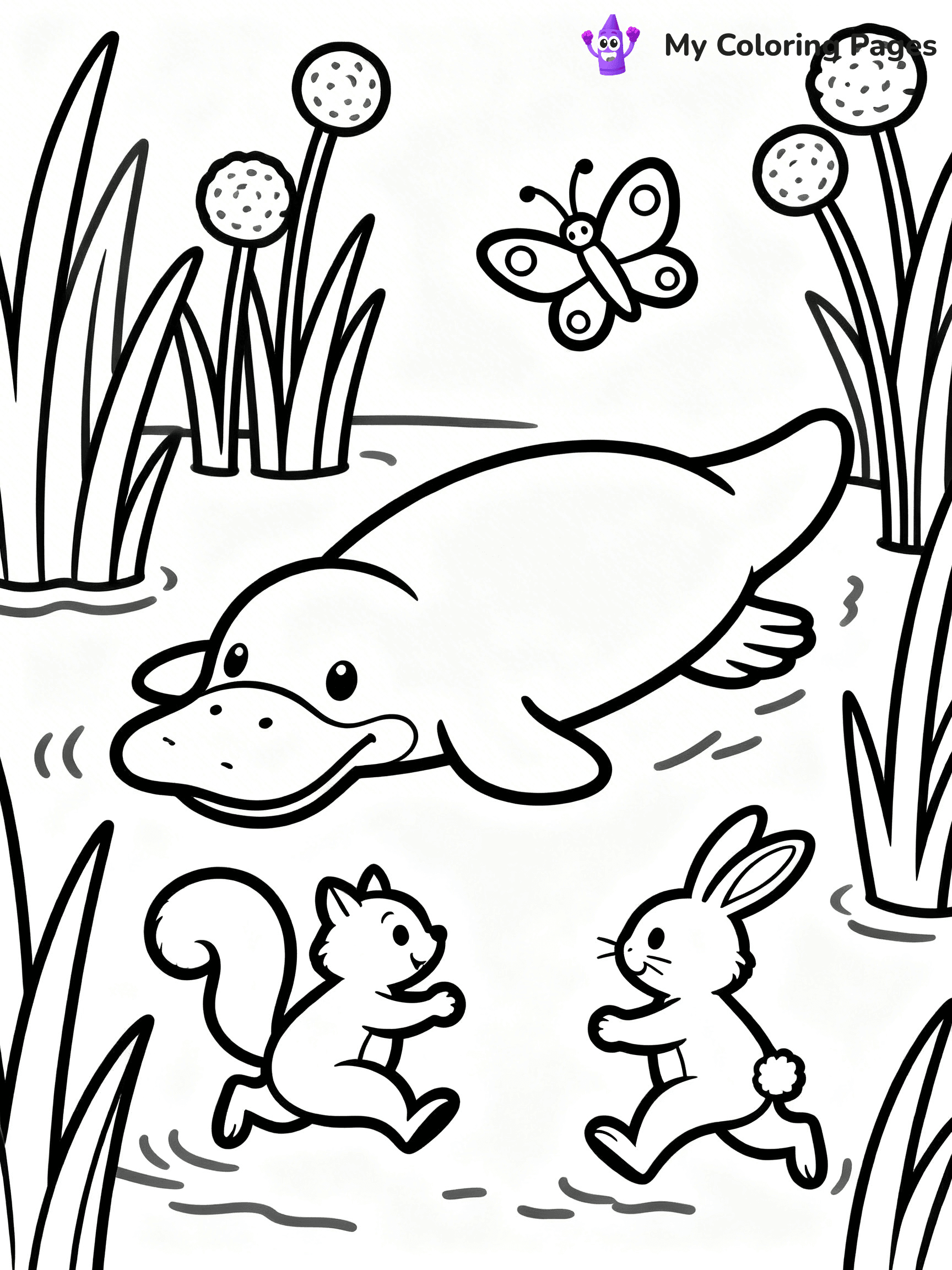 Platypus Coloring Pages - 8